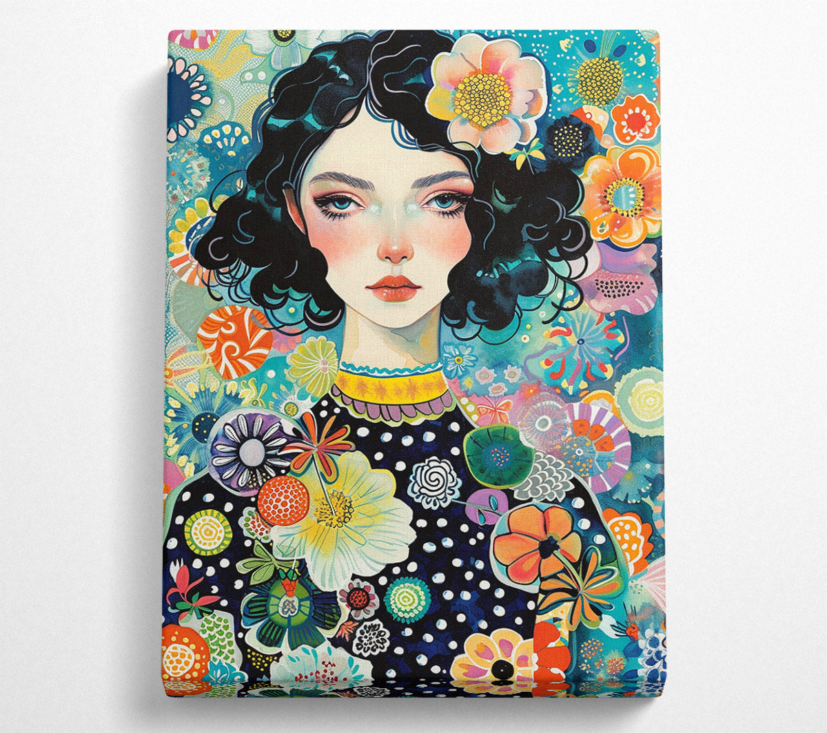 A Girl In A Garden. Canvas Print