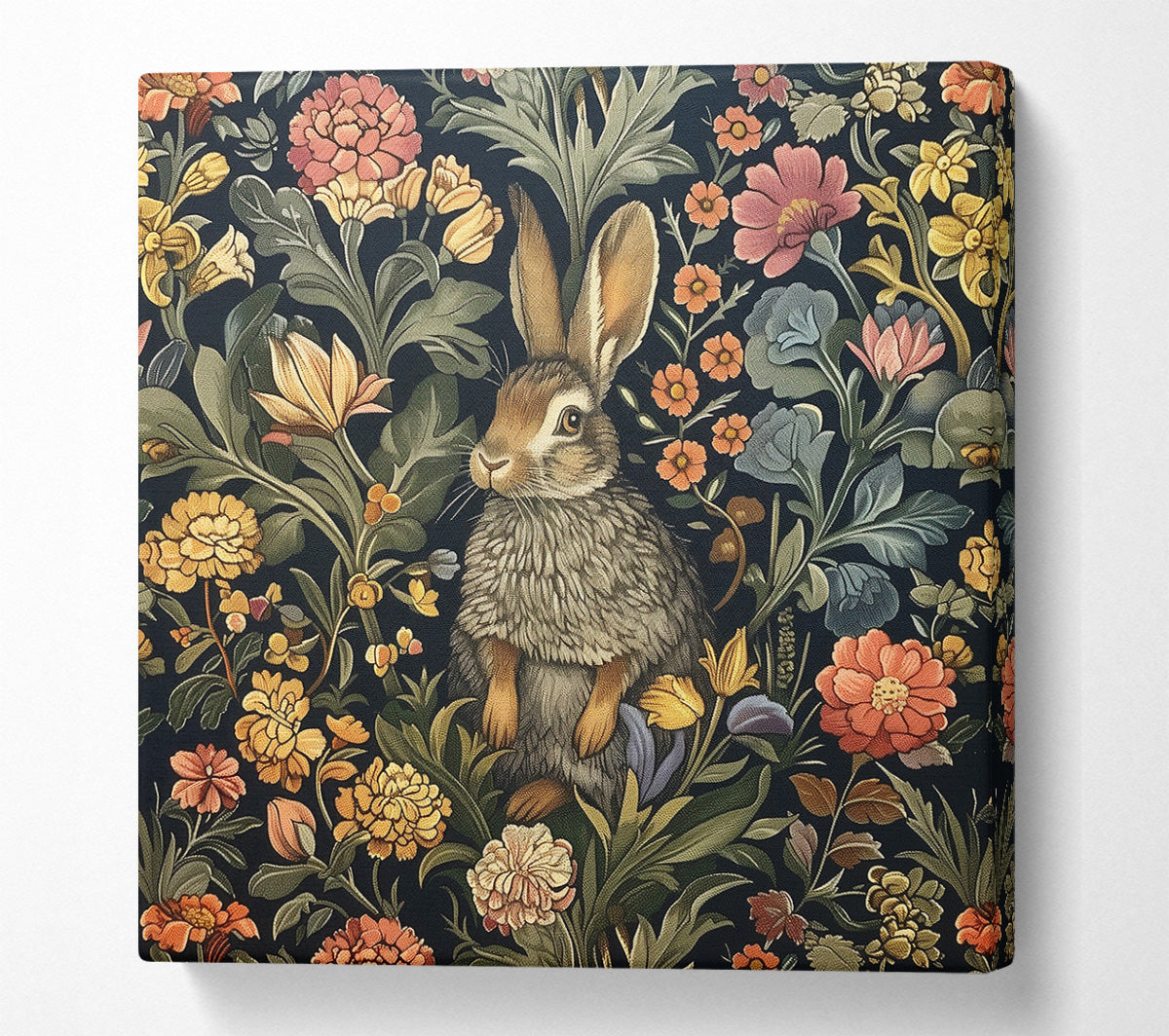 Rabbit In The Garden Canvas Art