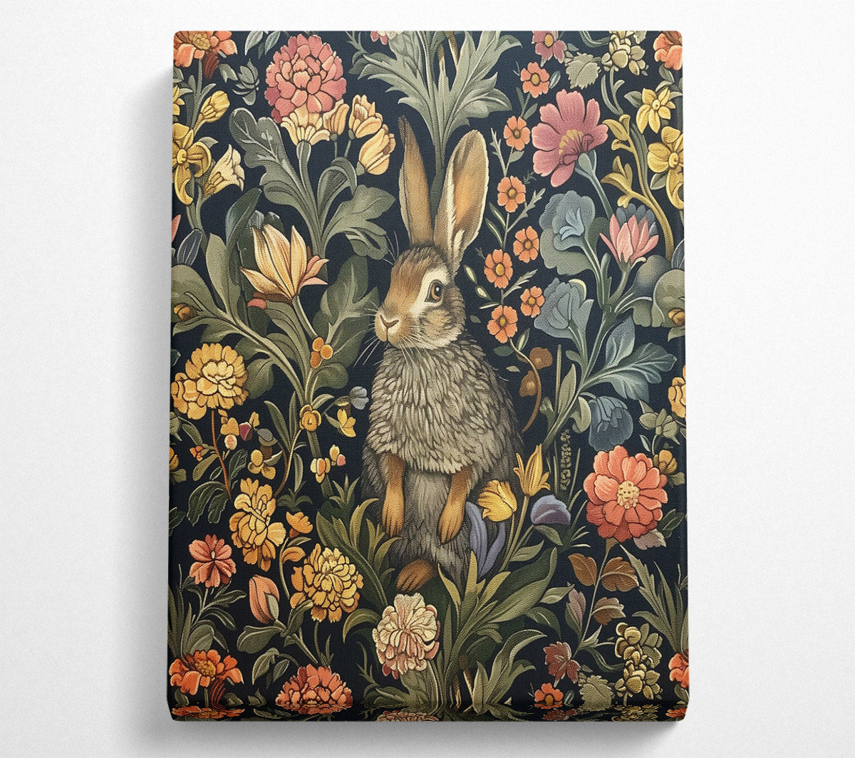 Rabbit In The Garden Canvas Art