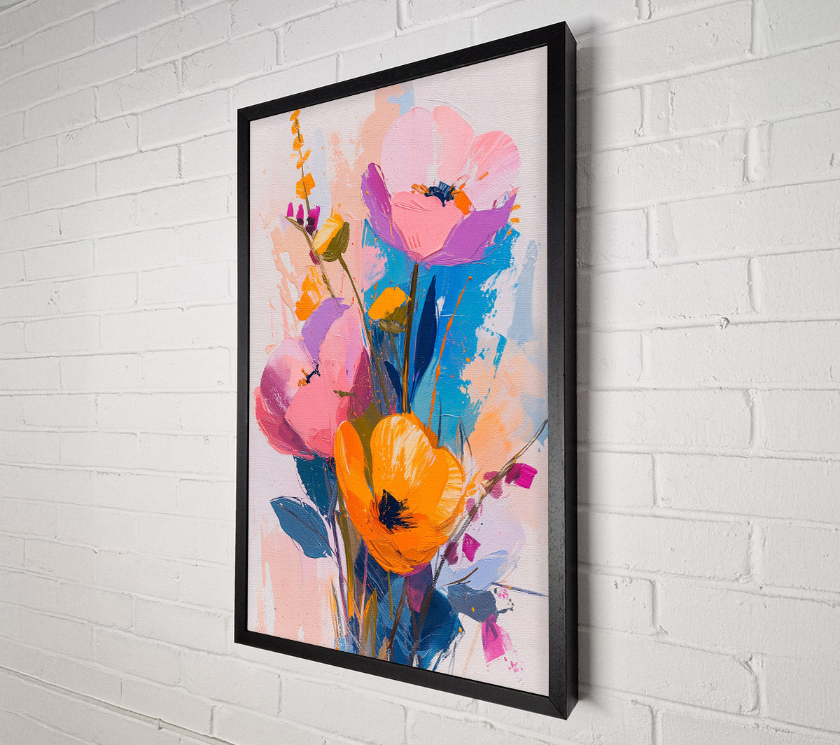 Abstract Floral Fantasy Canvas Print
