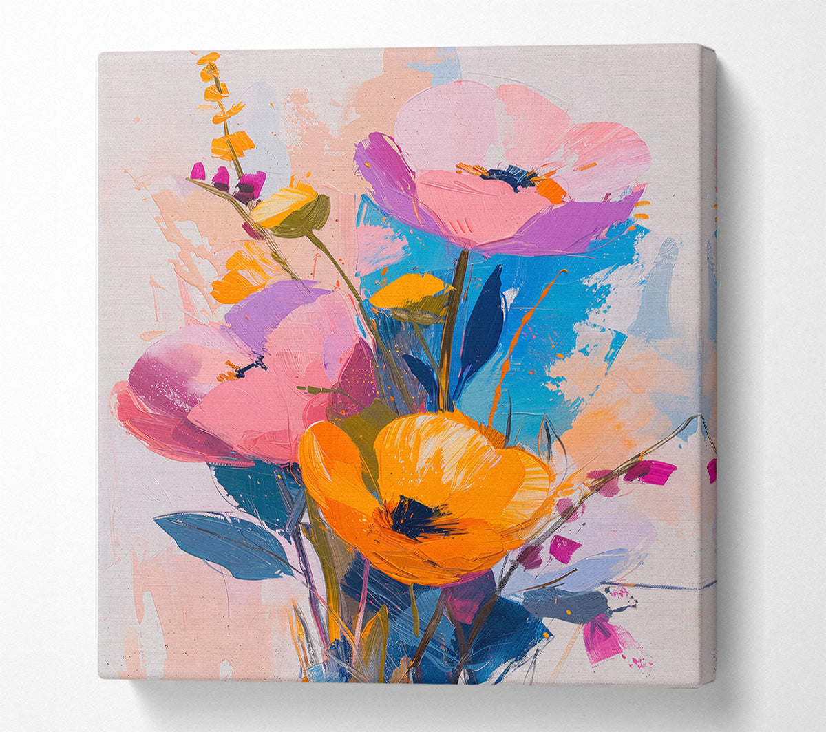Abstract Floral Fantasy Canvas Print