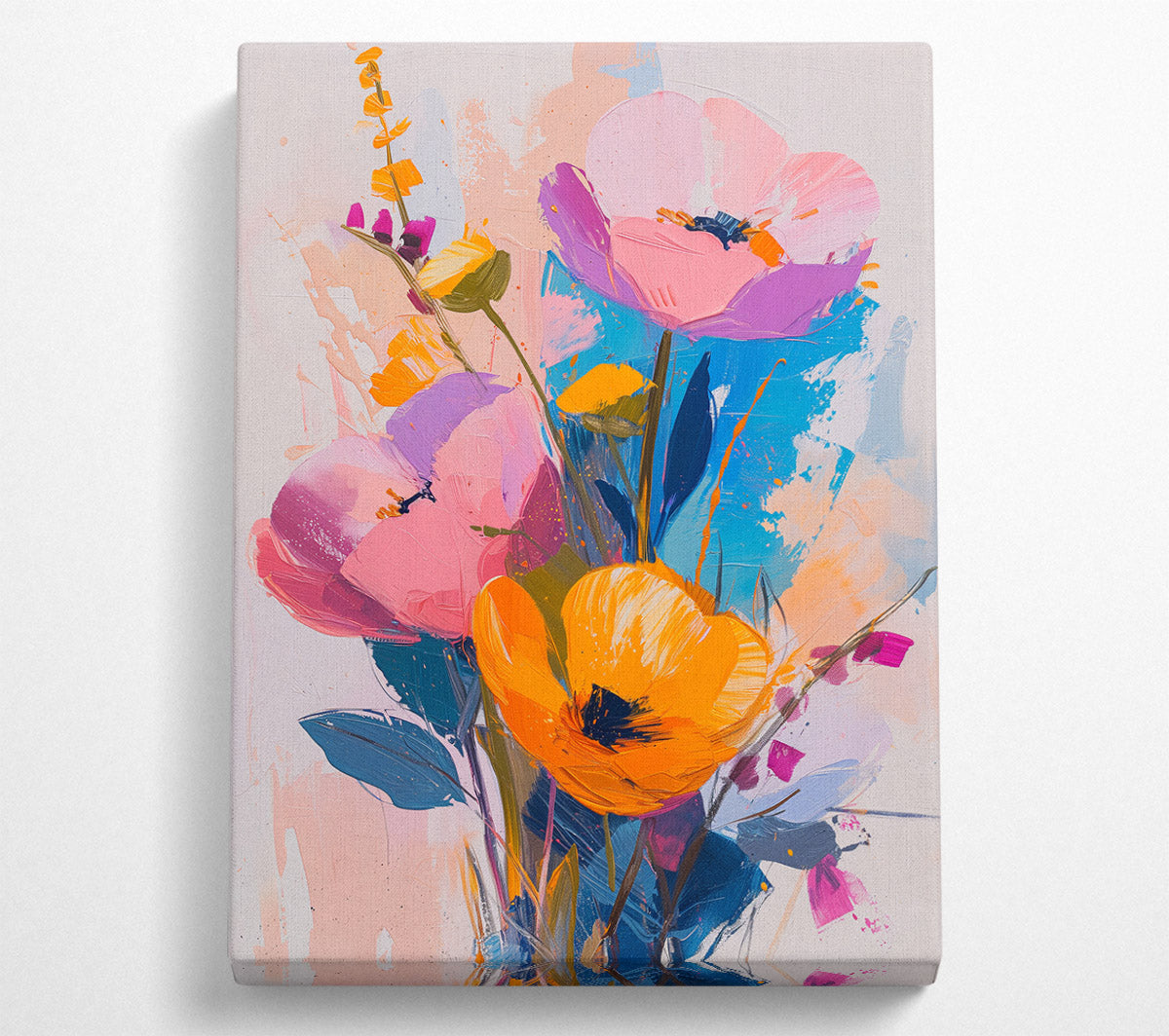 Abstract Floral Fantasy Canvas Print