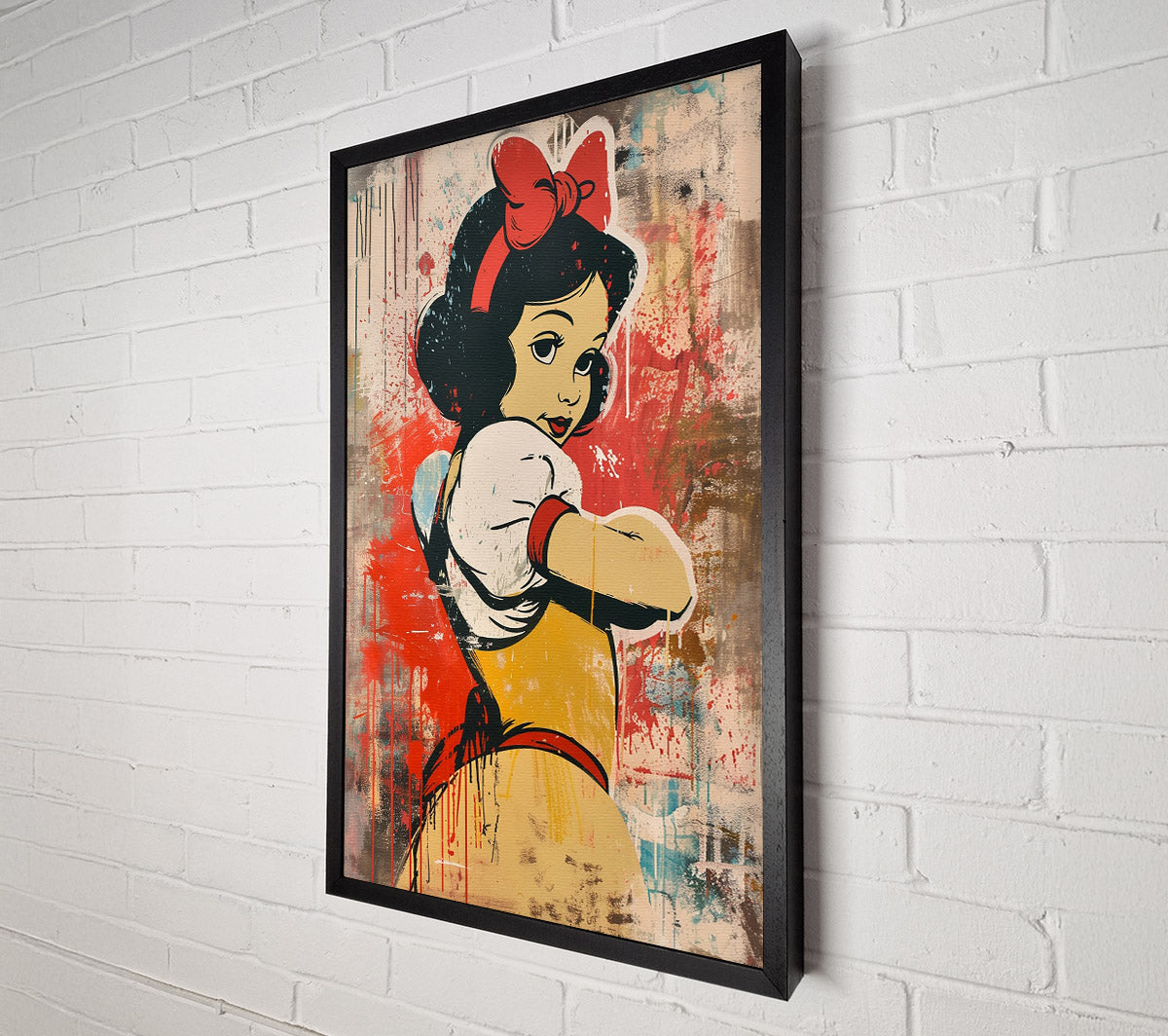Urban Snow White Canvas Wall Art
