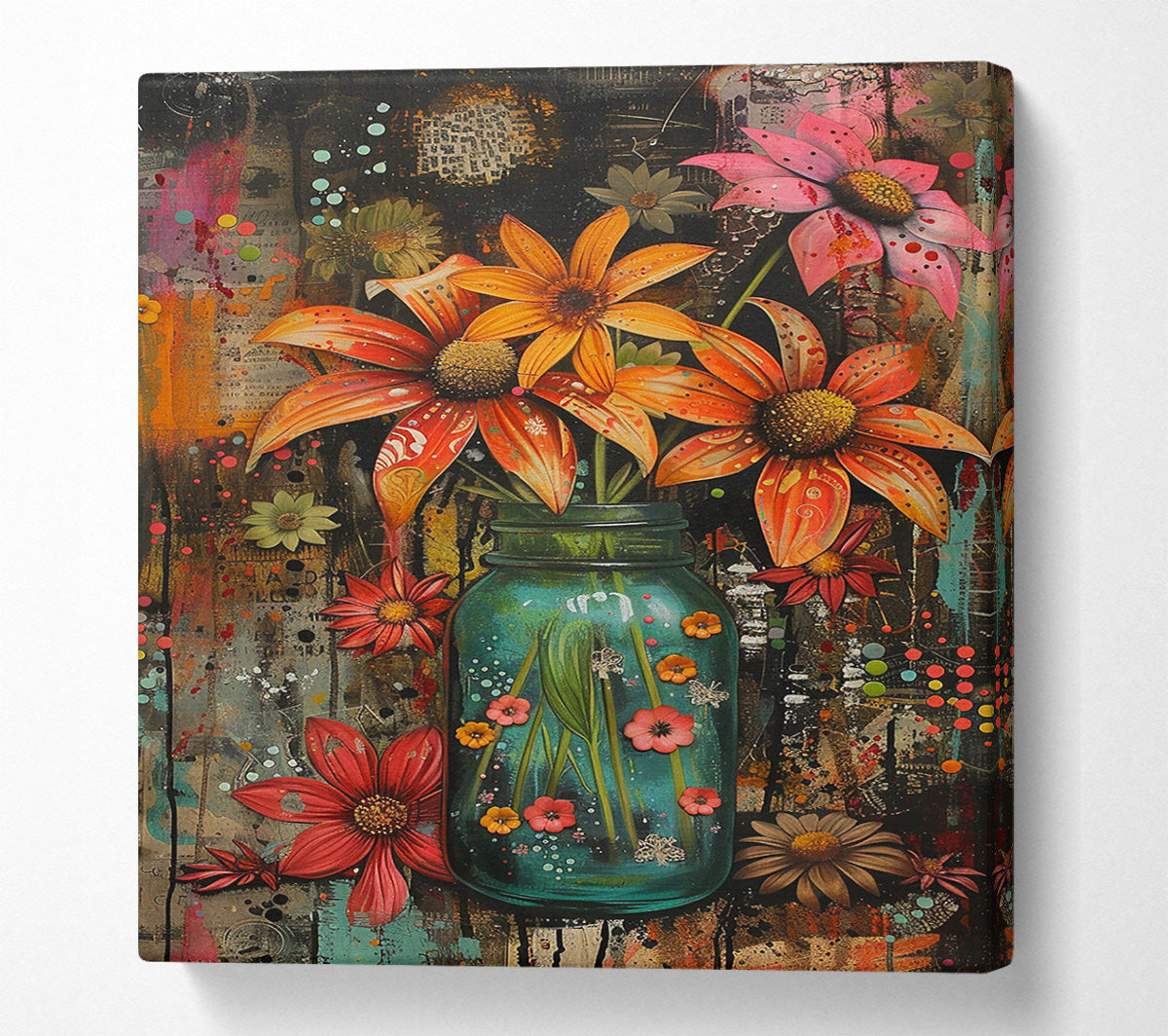 A Burst Of Color Canvas Print