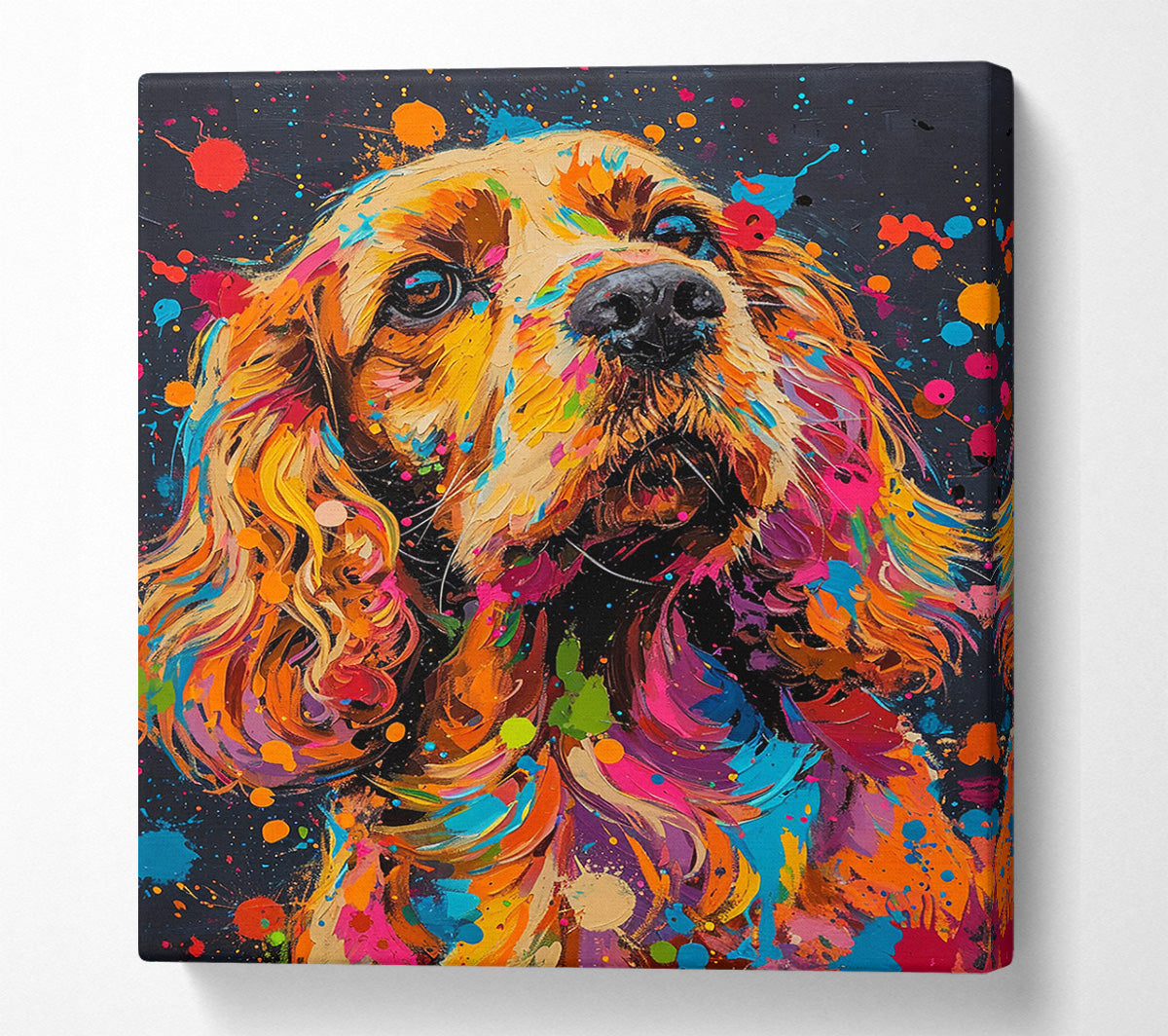 A Colorful汪 Canvas Print