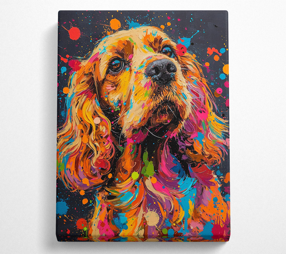A Colorful汪 Canvas Print