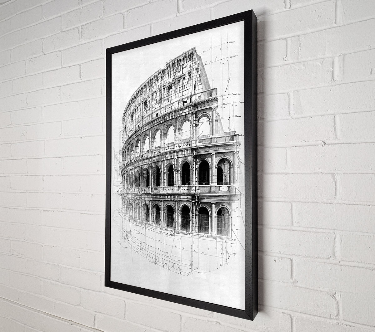 The Colosseum: A Blueprint For Eternity Canvas Wall Art