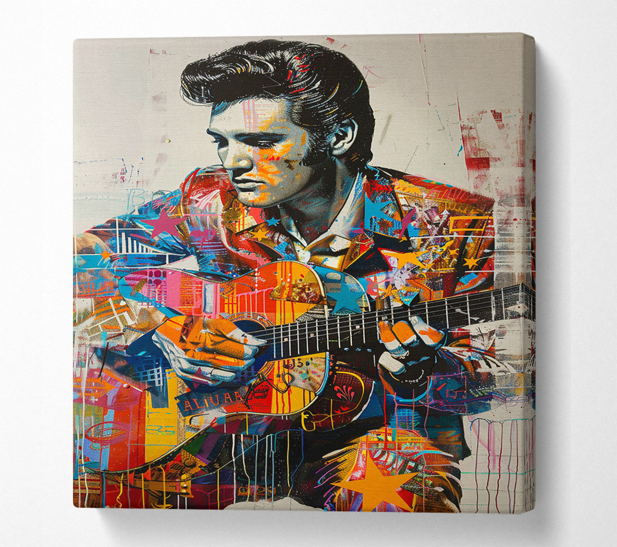 The King Of Rock And Roll Canvas Wall Art
