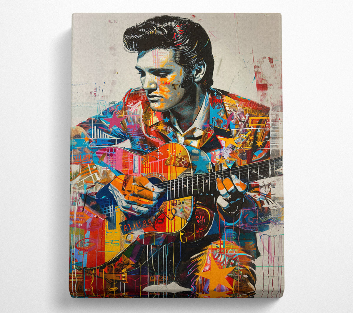 The King Of Rock And Roll Canvas Wall Art