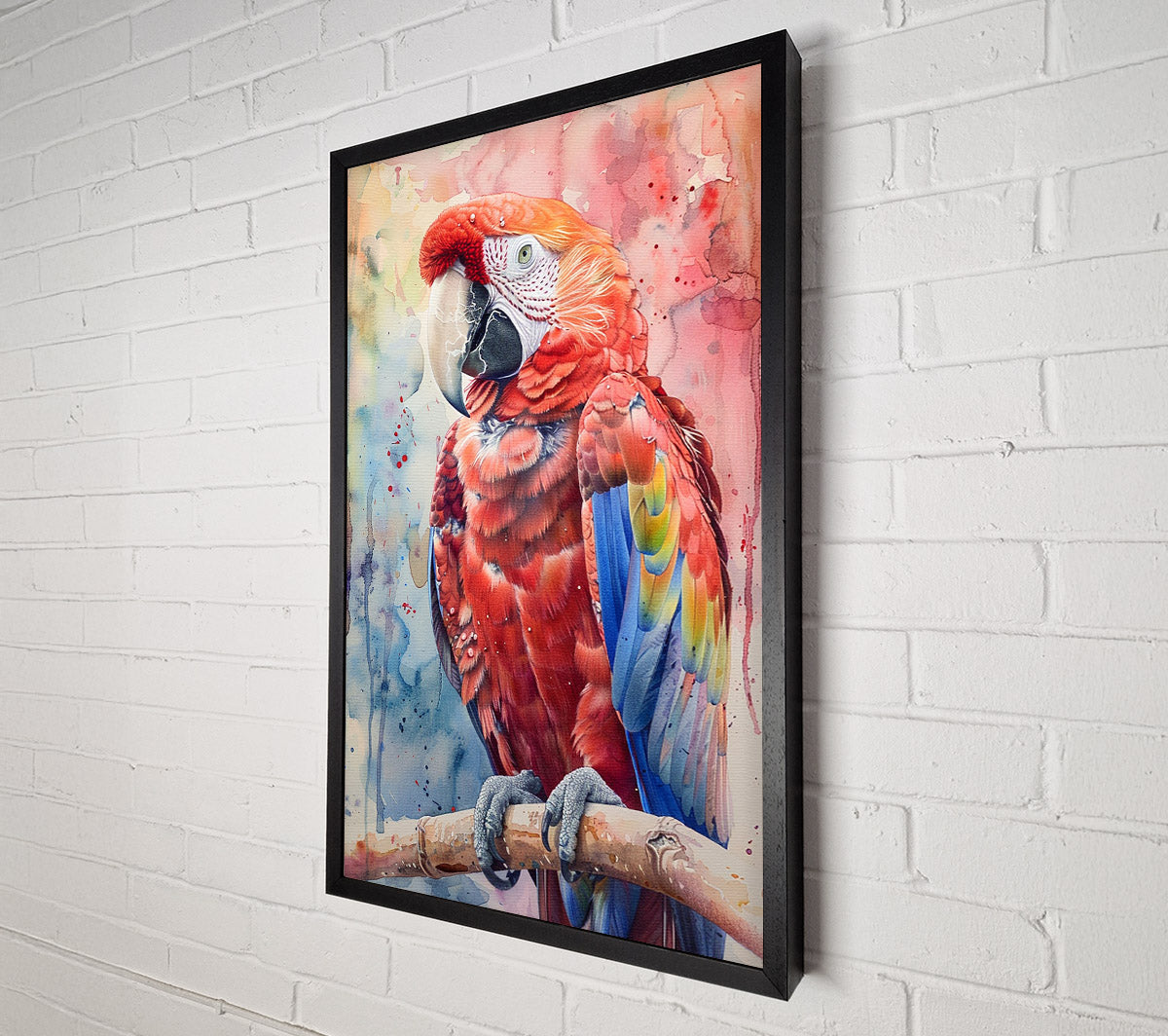 Scarlet Splendor Canvas Wall Art