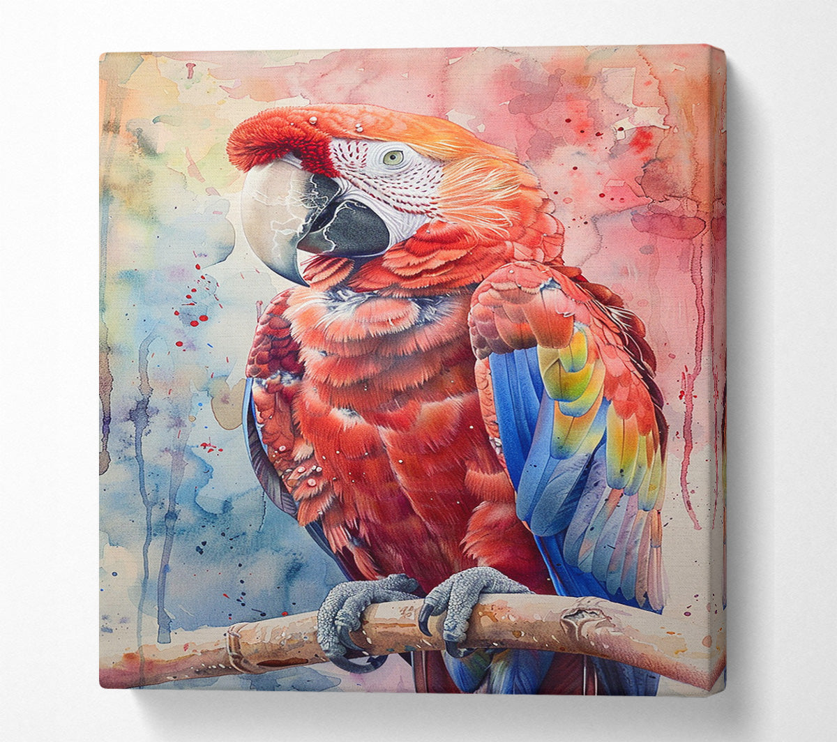 Scarlet Splendor Canvas Wall Art
