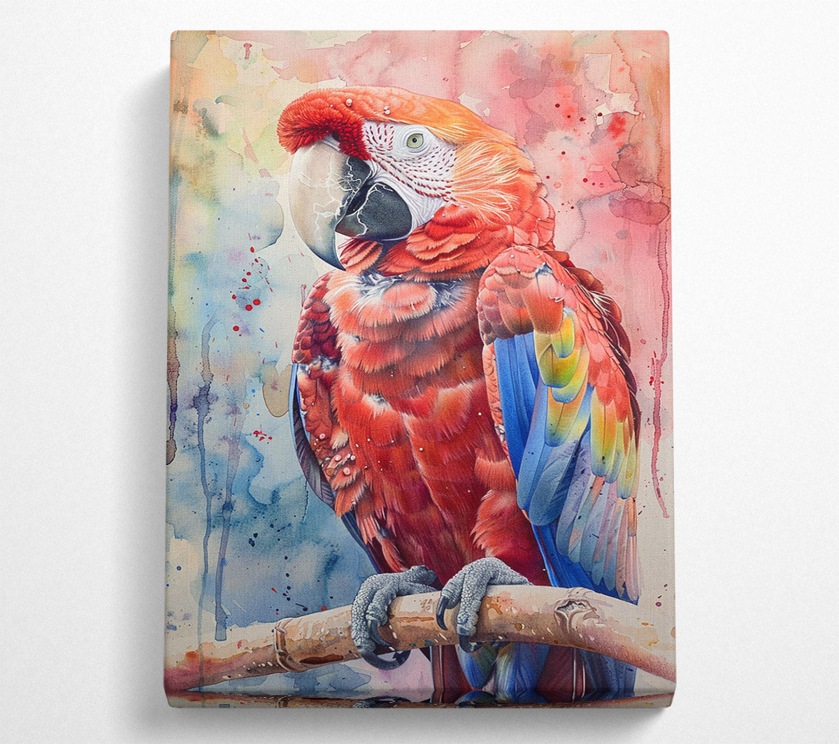 Scarlet Splendor Canvas Wall Art