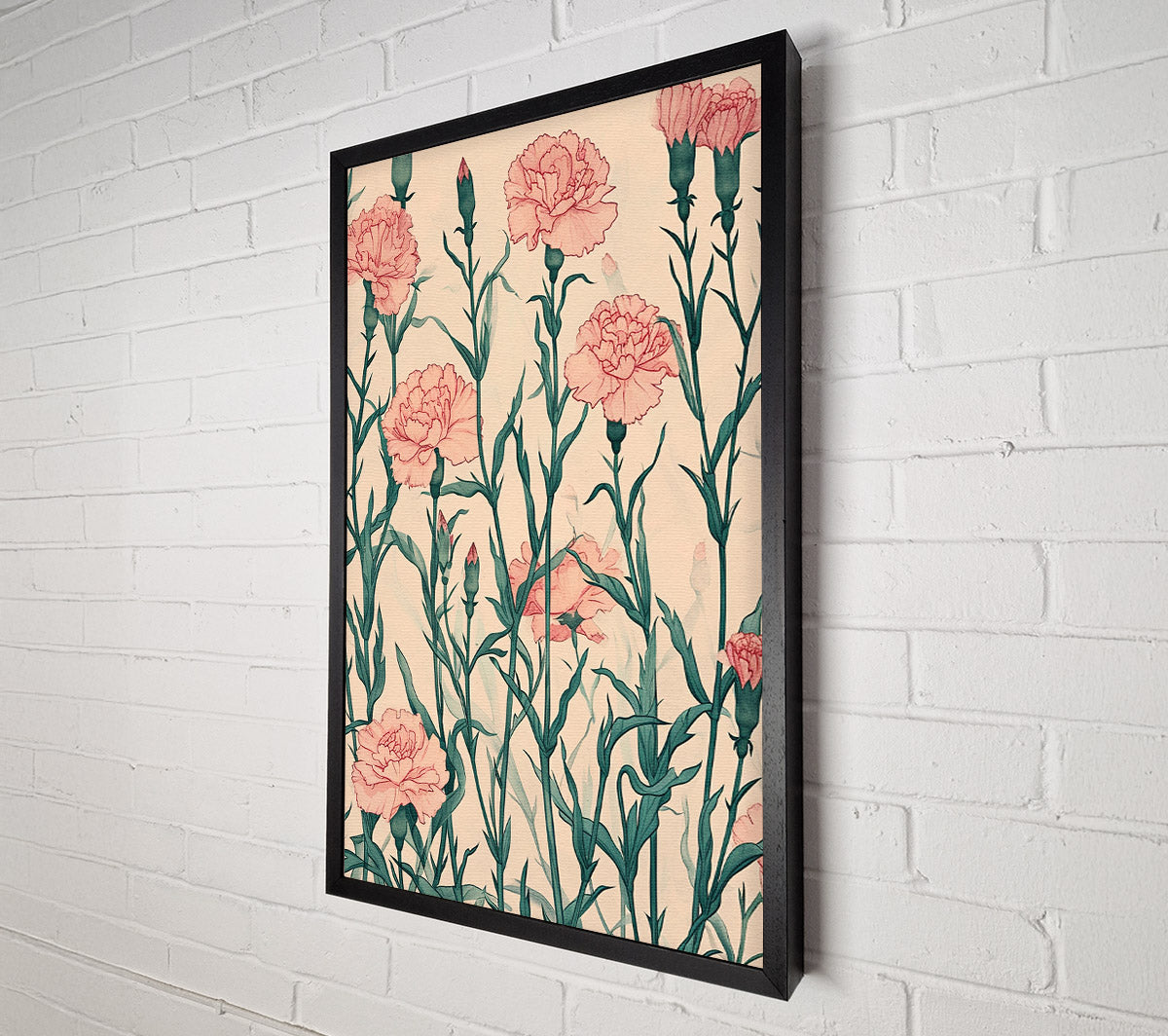 Carnation Garden Canvas Print