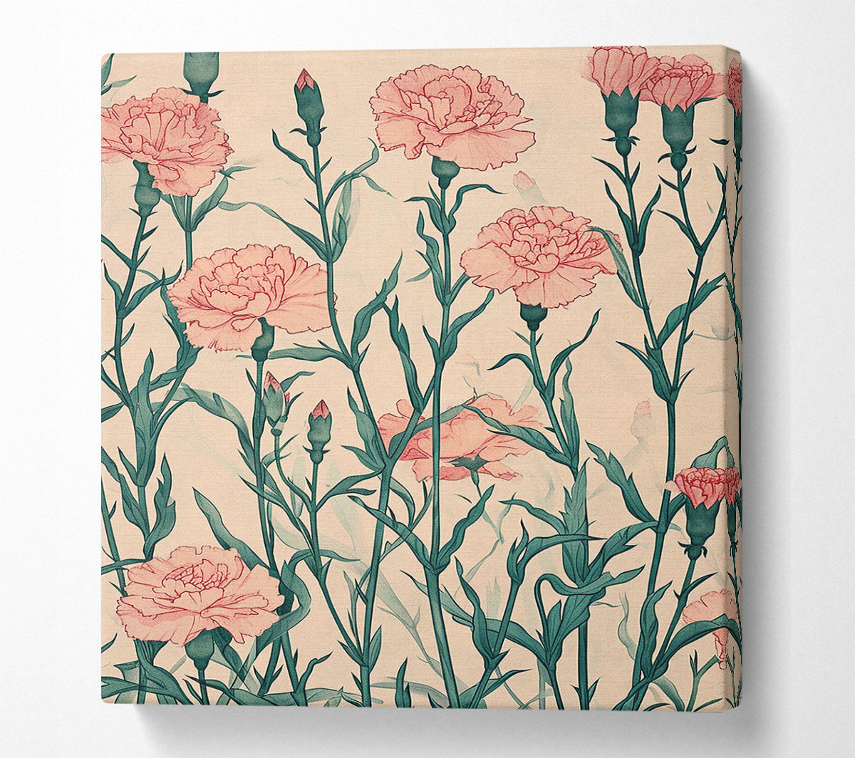 Carnation Garden Canvas Print