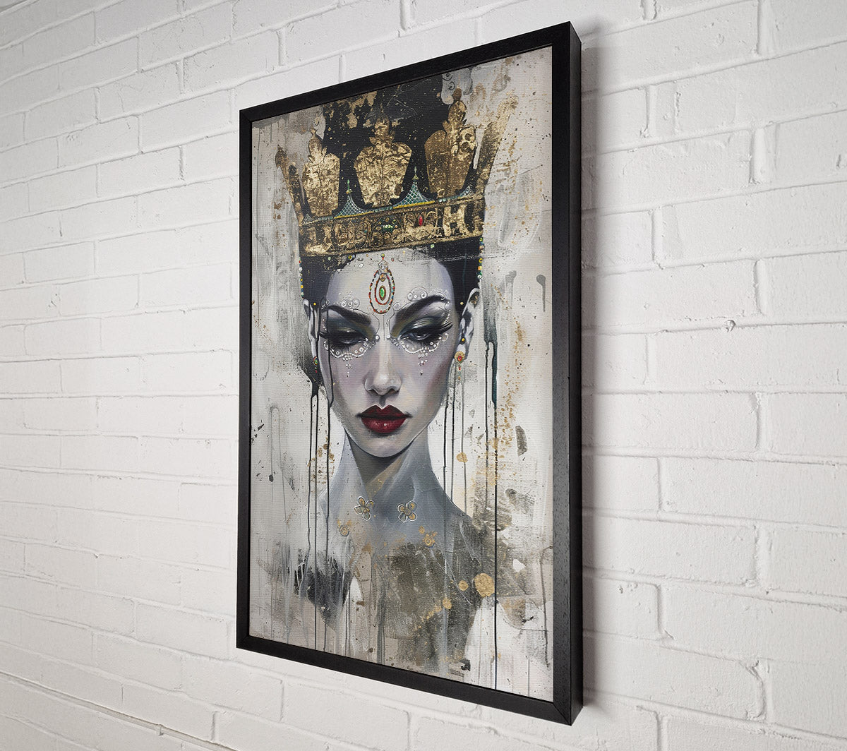 The Golden Queen Canvas Wall Art