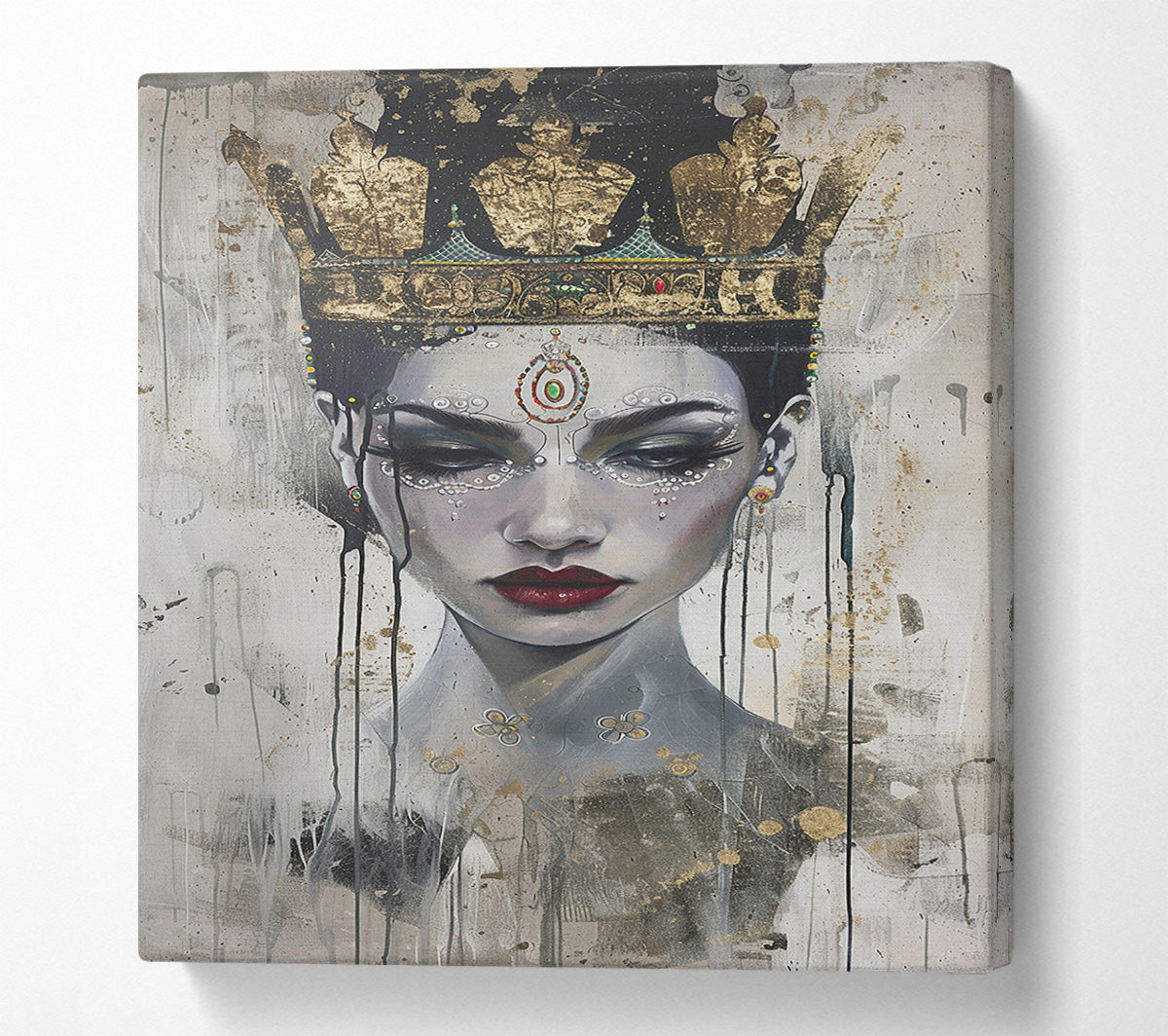 The Golden Queen Canvas Wall Art