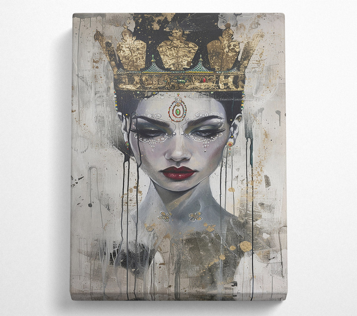 The Golden Queen Canvas Wall Art