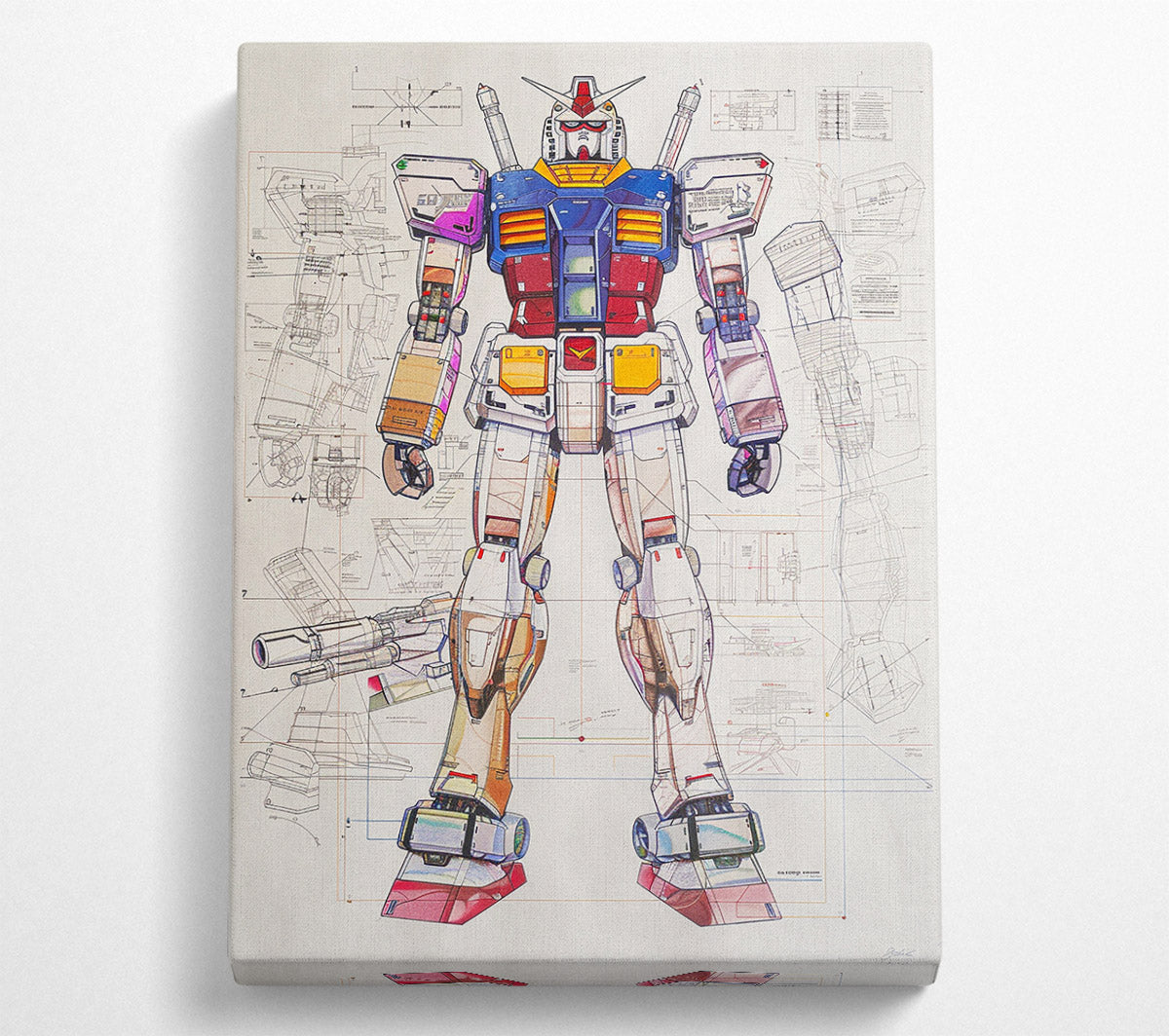 The Giant Mecha Canvas Wall Art