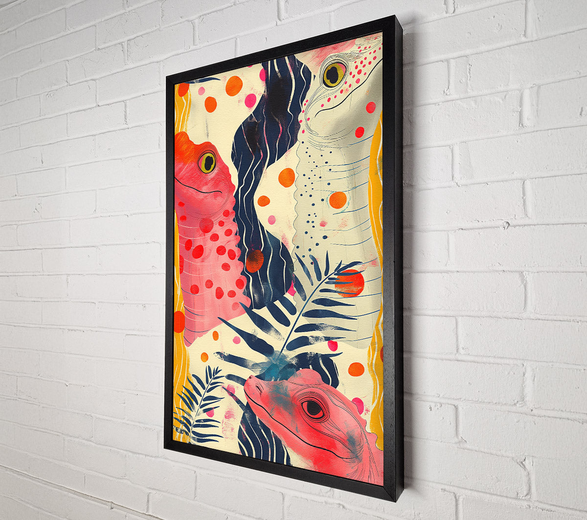 Scaly Friends Canvas Wall Art
