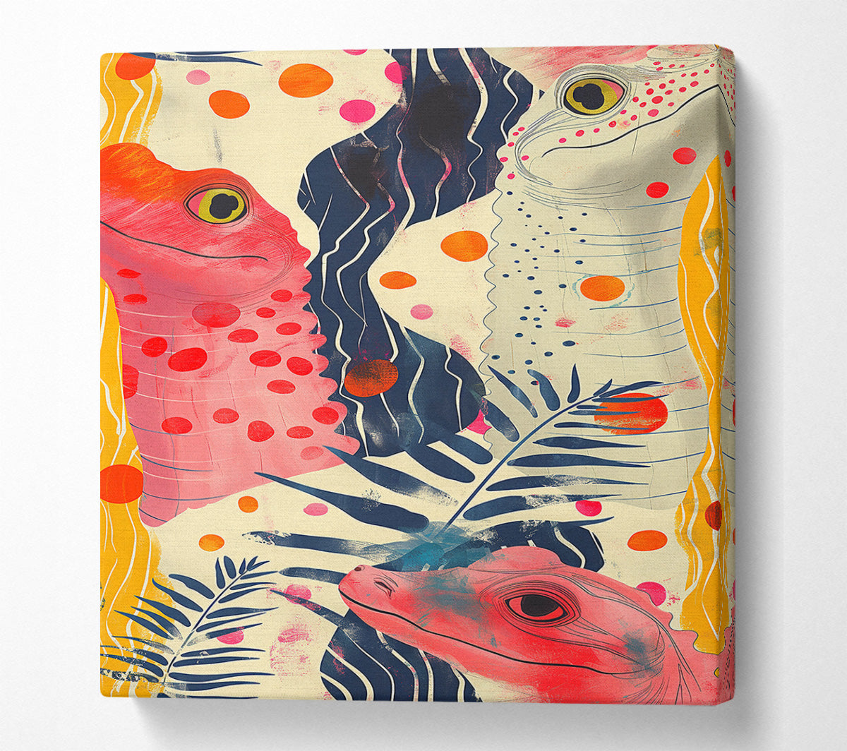 Scaly Friends Canvas Wall Art