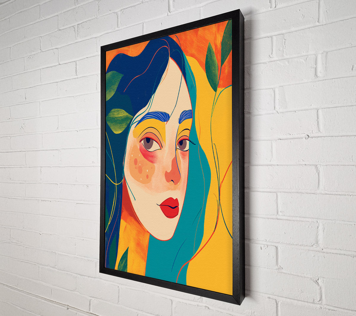 A Colorful Portrait Canvas Print