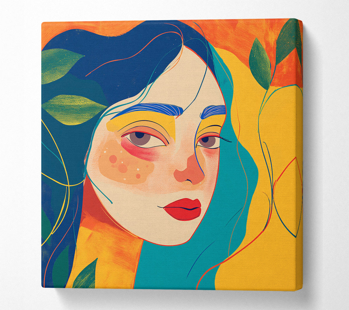 A Colorful Portrait Canvas Print