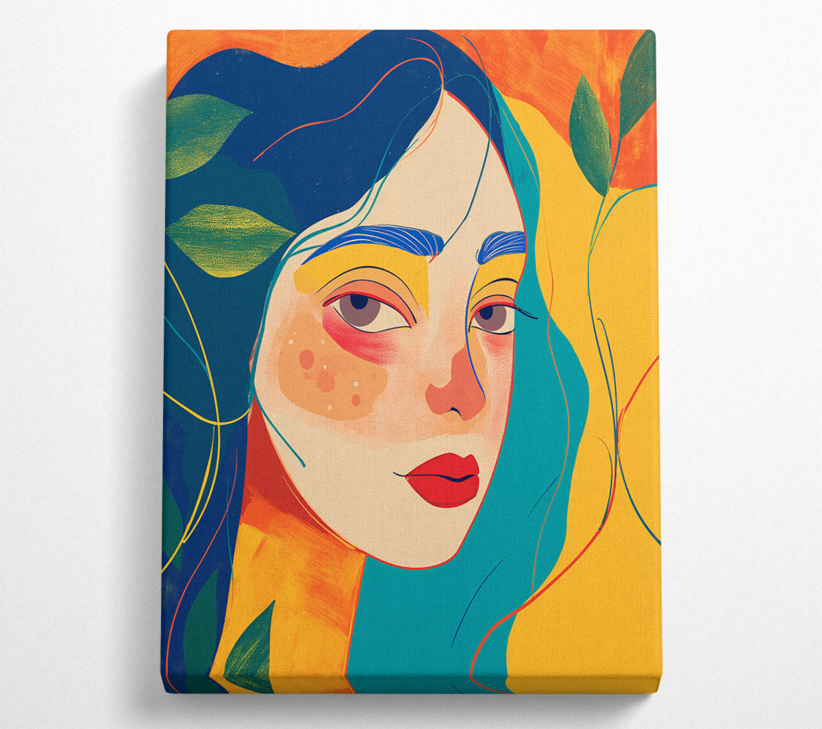 A Colorful Portrait Canvas Print