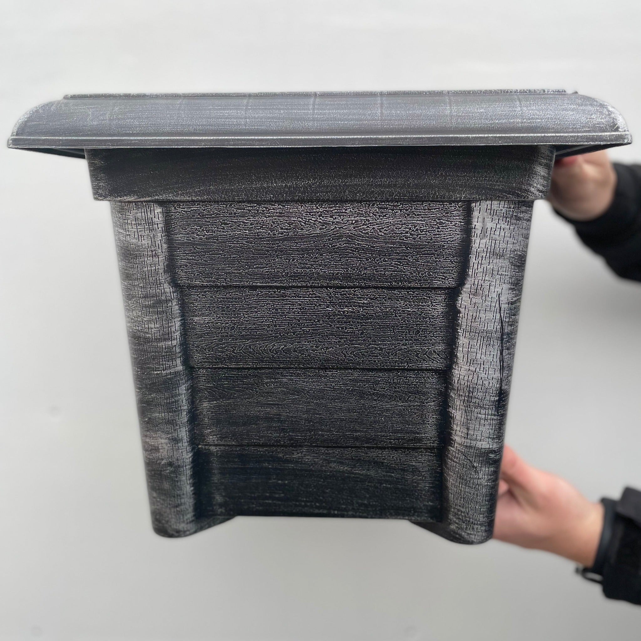 Silver Square Planter