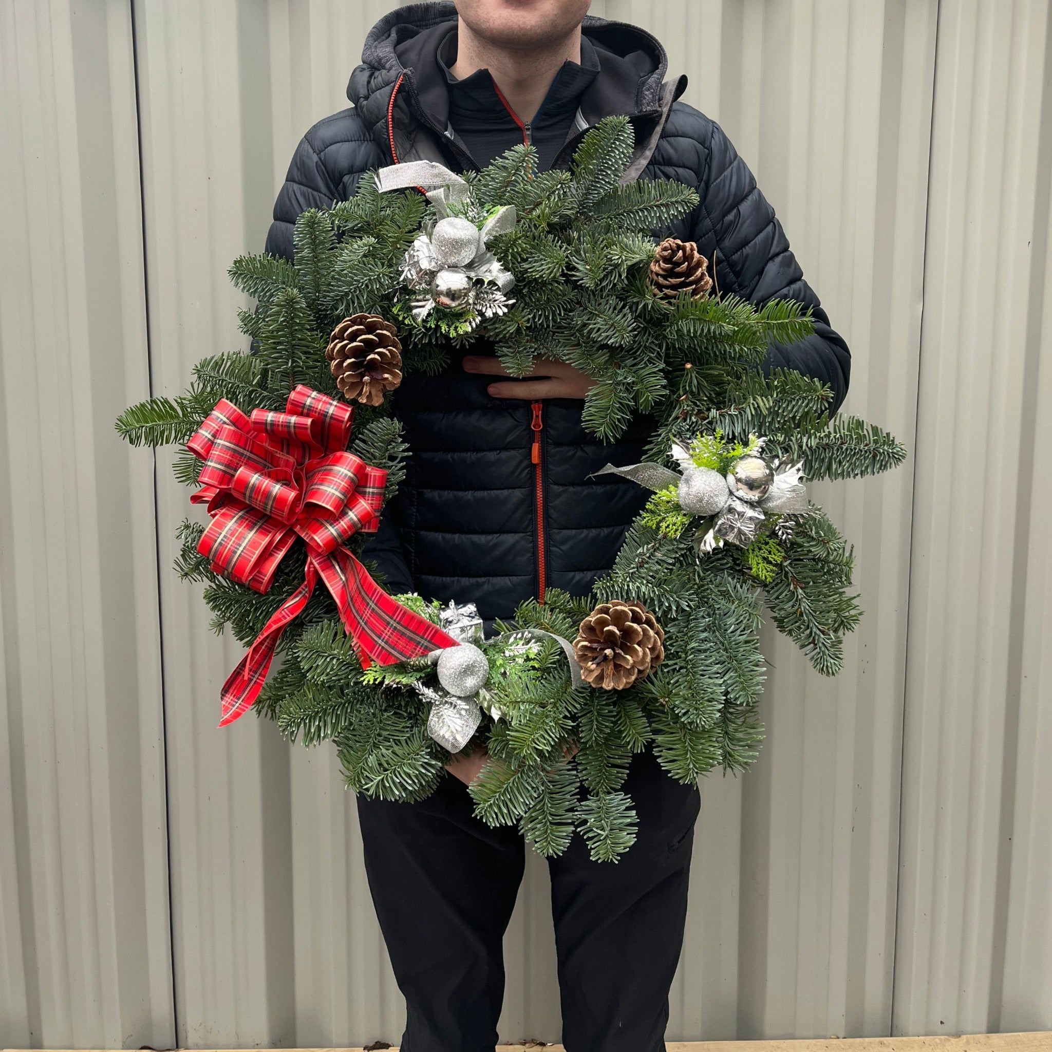 Noble Fir Christmas Wreath | 45cm | Real Wreath