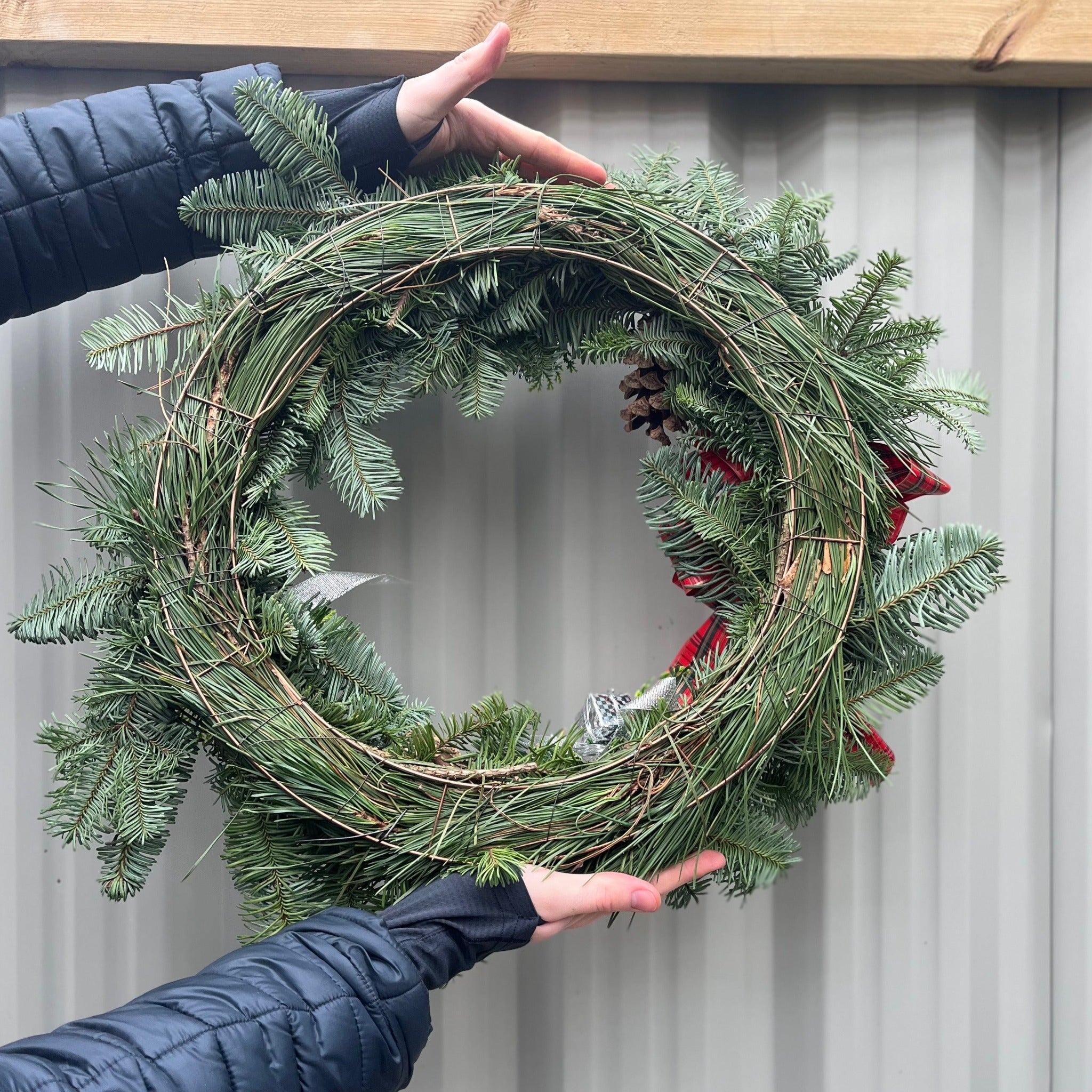 Noble Fir Christmas Wreath | 45cm | Real Wreath