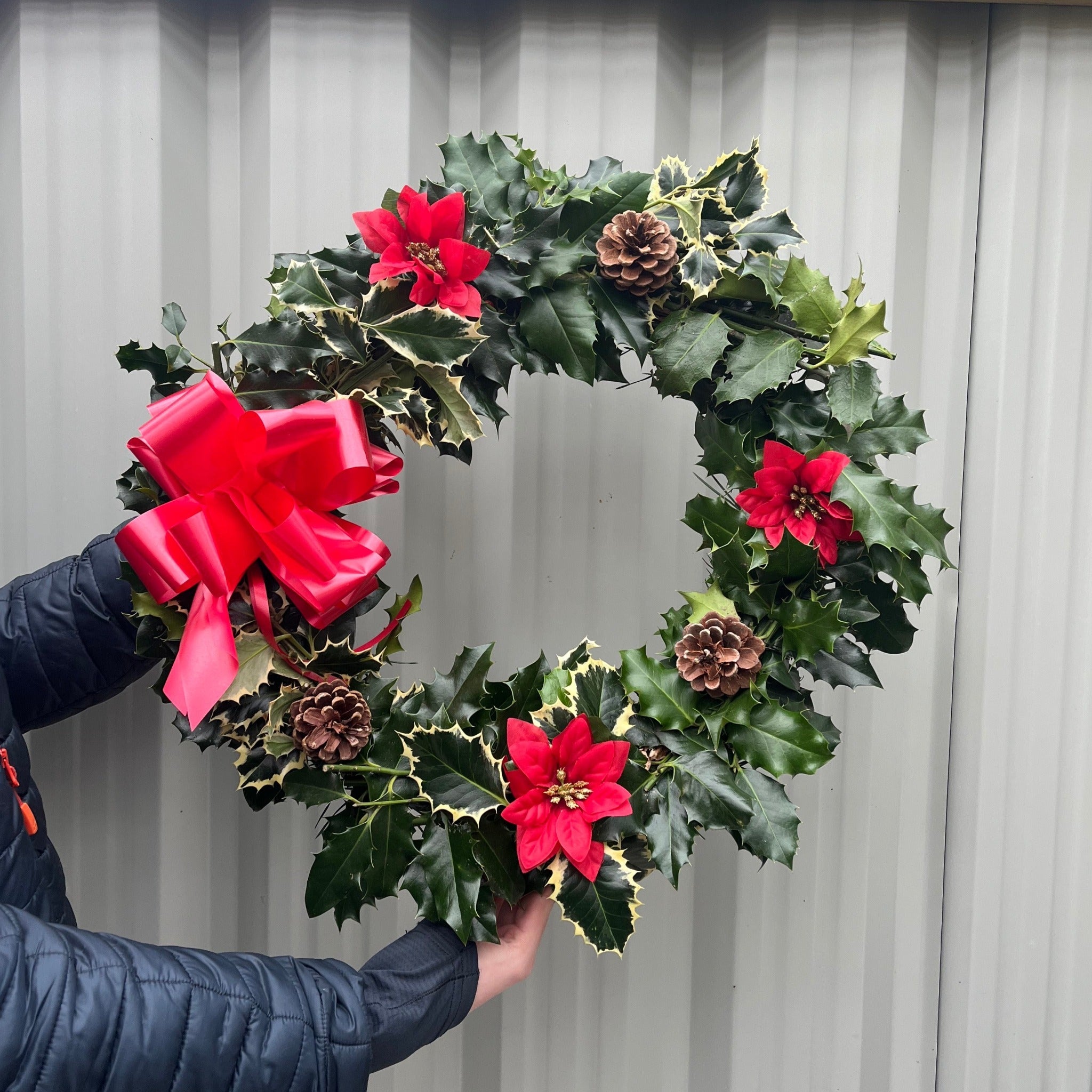 Real Holly Wreath | Hand Made Wreath (45cm)
