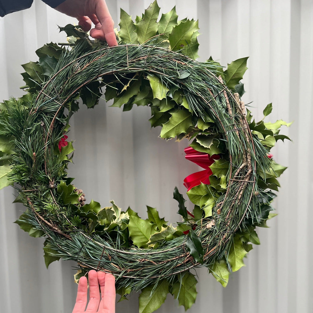 Real Holly Wreath | Hand Made Wreath (45cm)