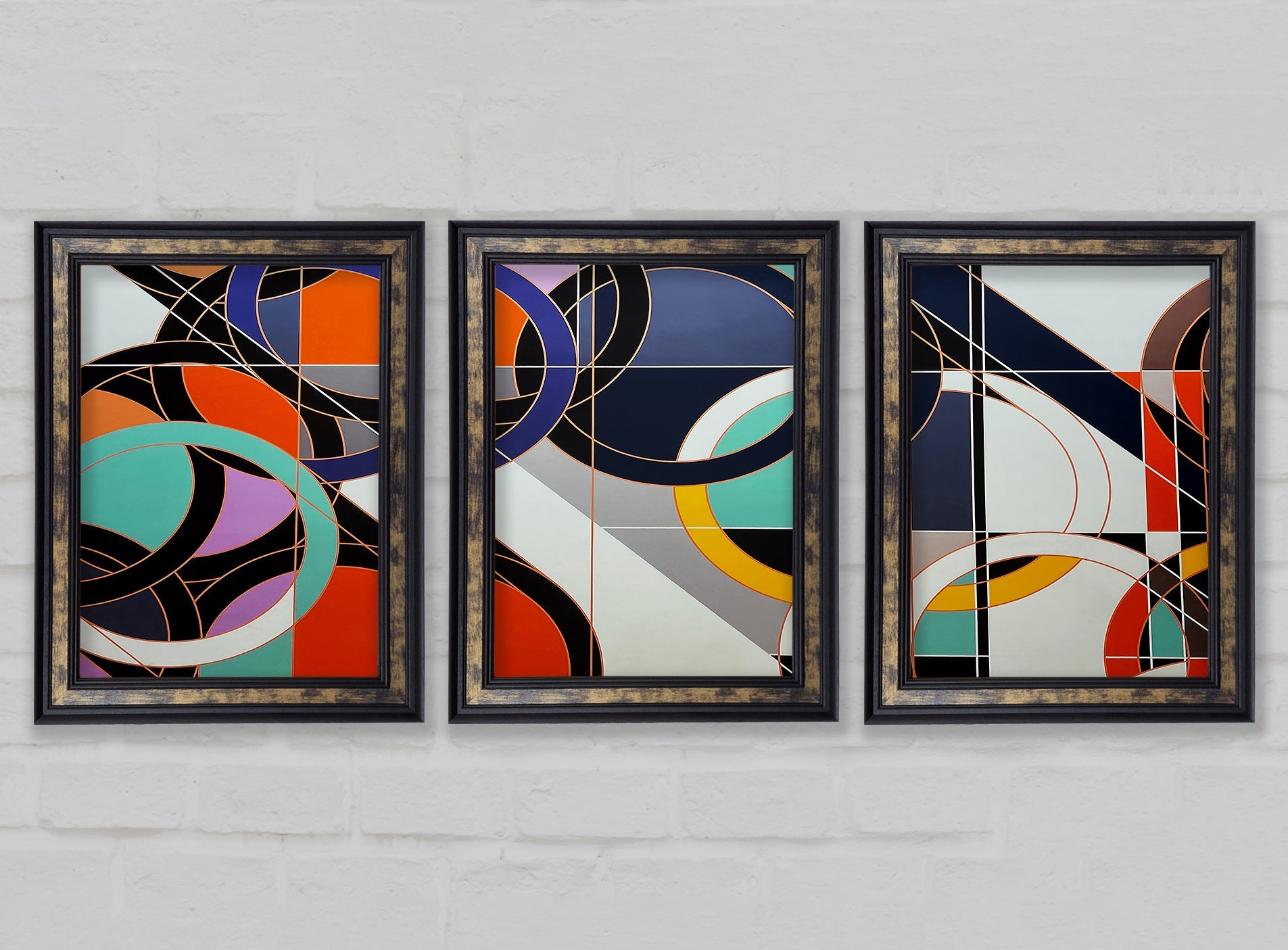 Abstract Shapes and Colour Gallery Wall Art