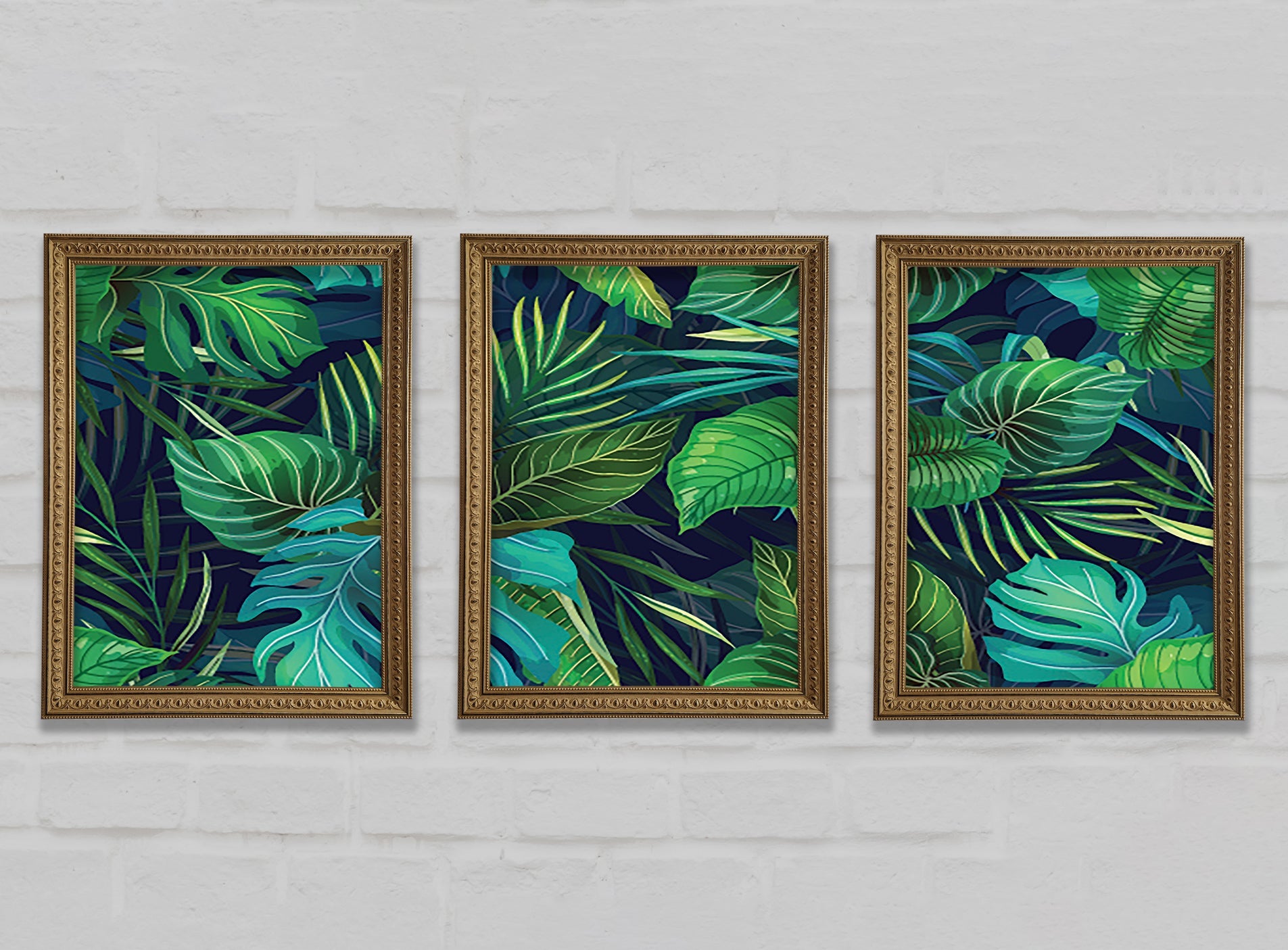 The Jungle Foliage Gallery Wall Art