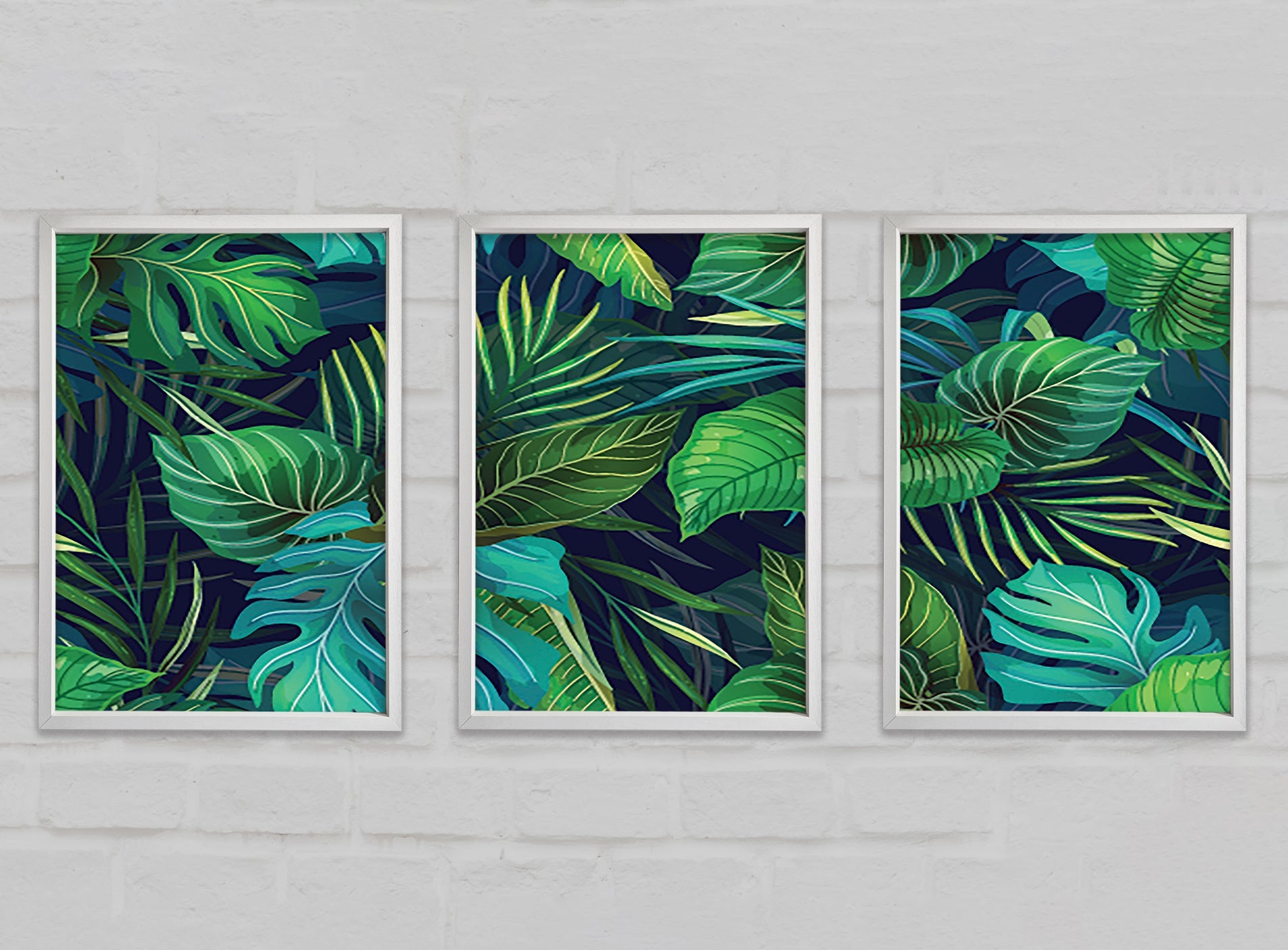 The Jungle Foliage Gallery Wall Art