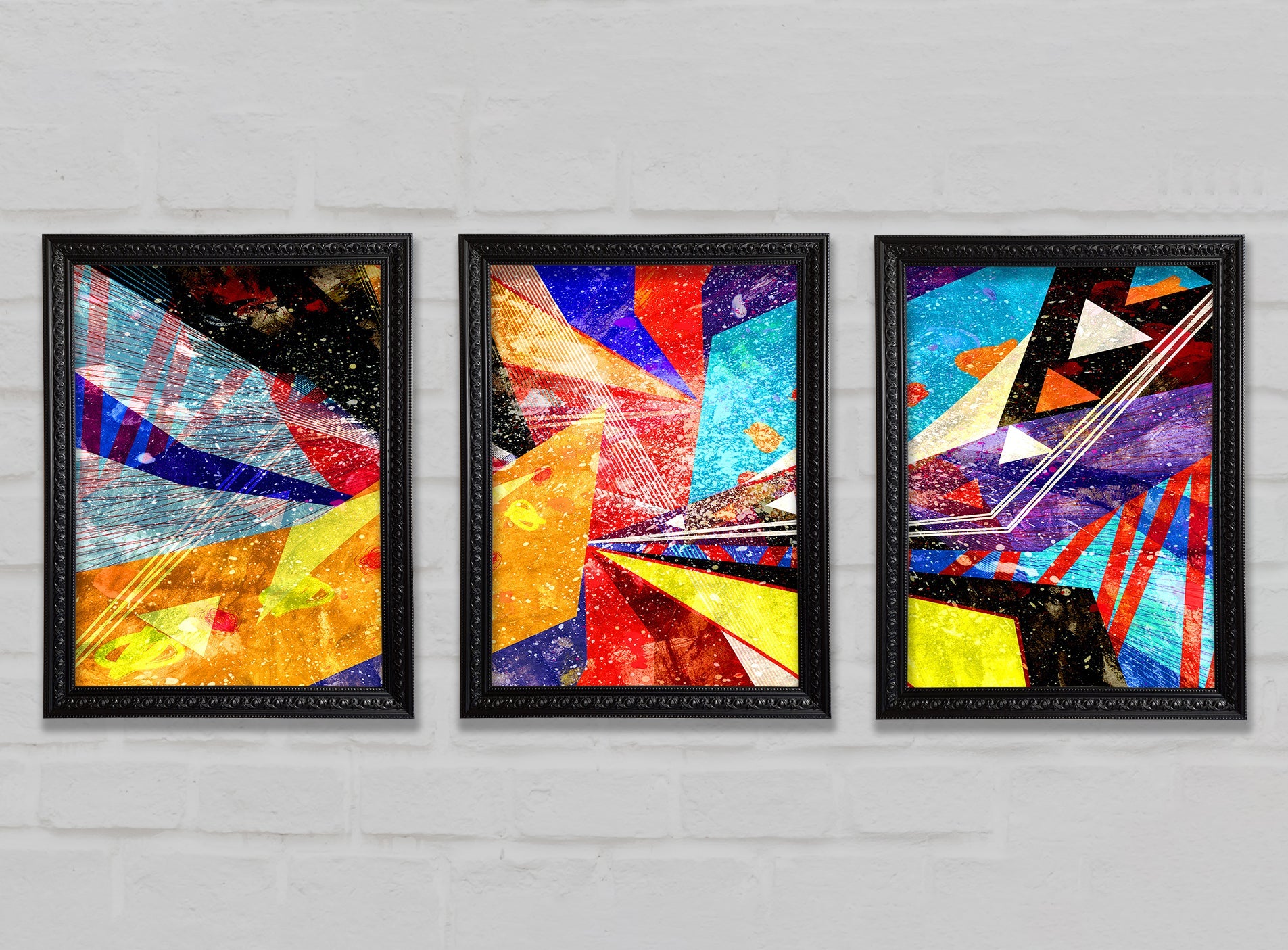 Triangle of Life Pattern Gallery Wall Art