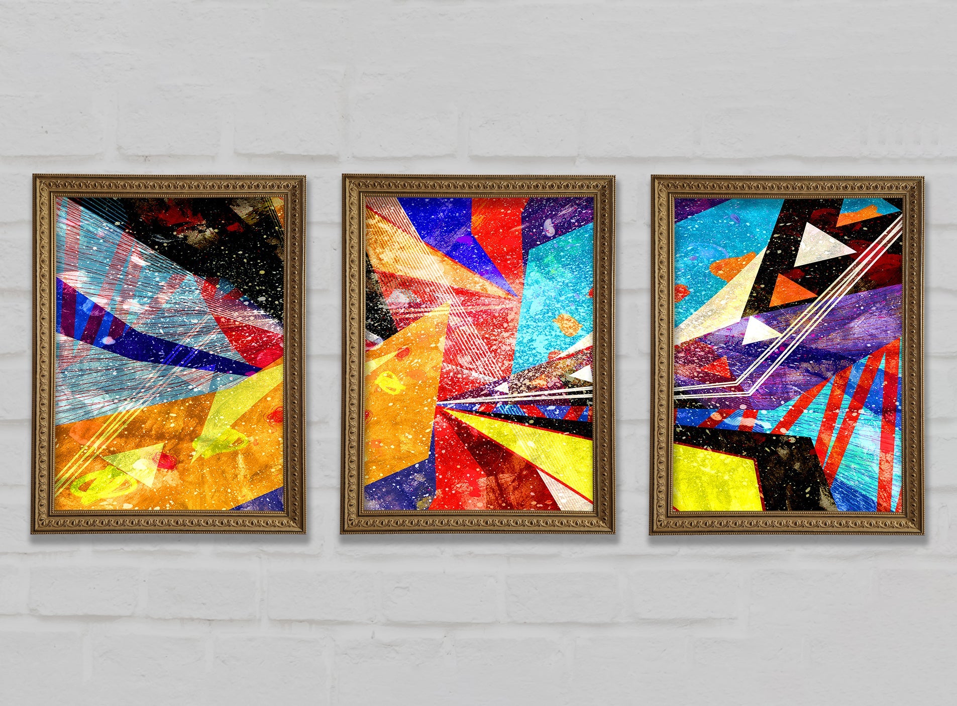 Triangle of Life Pattern Gallery Wall Art