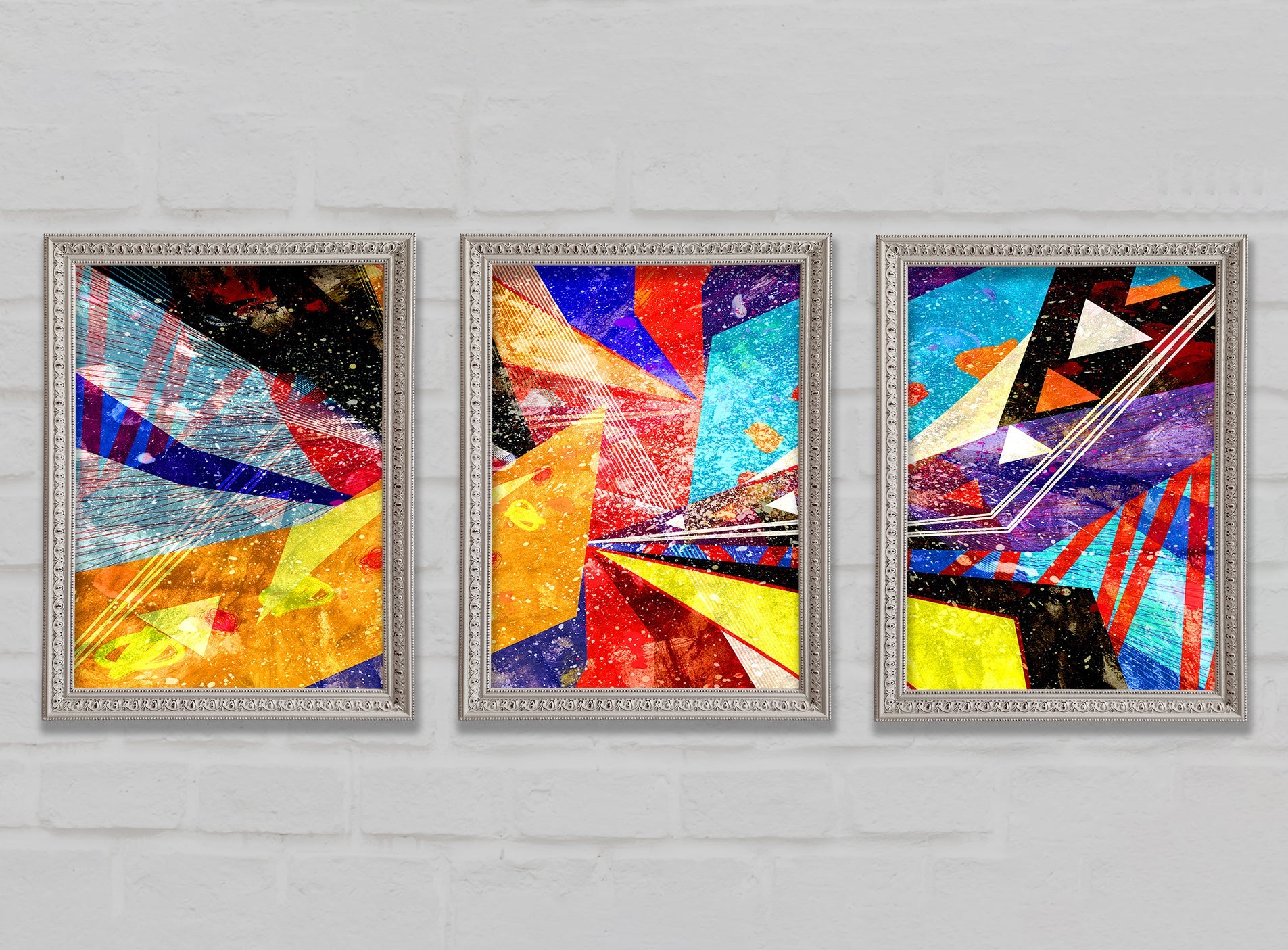 Triangle of Life Pattern Gallery Wall Art