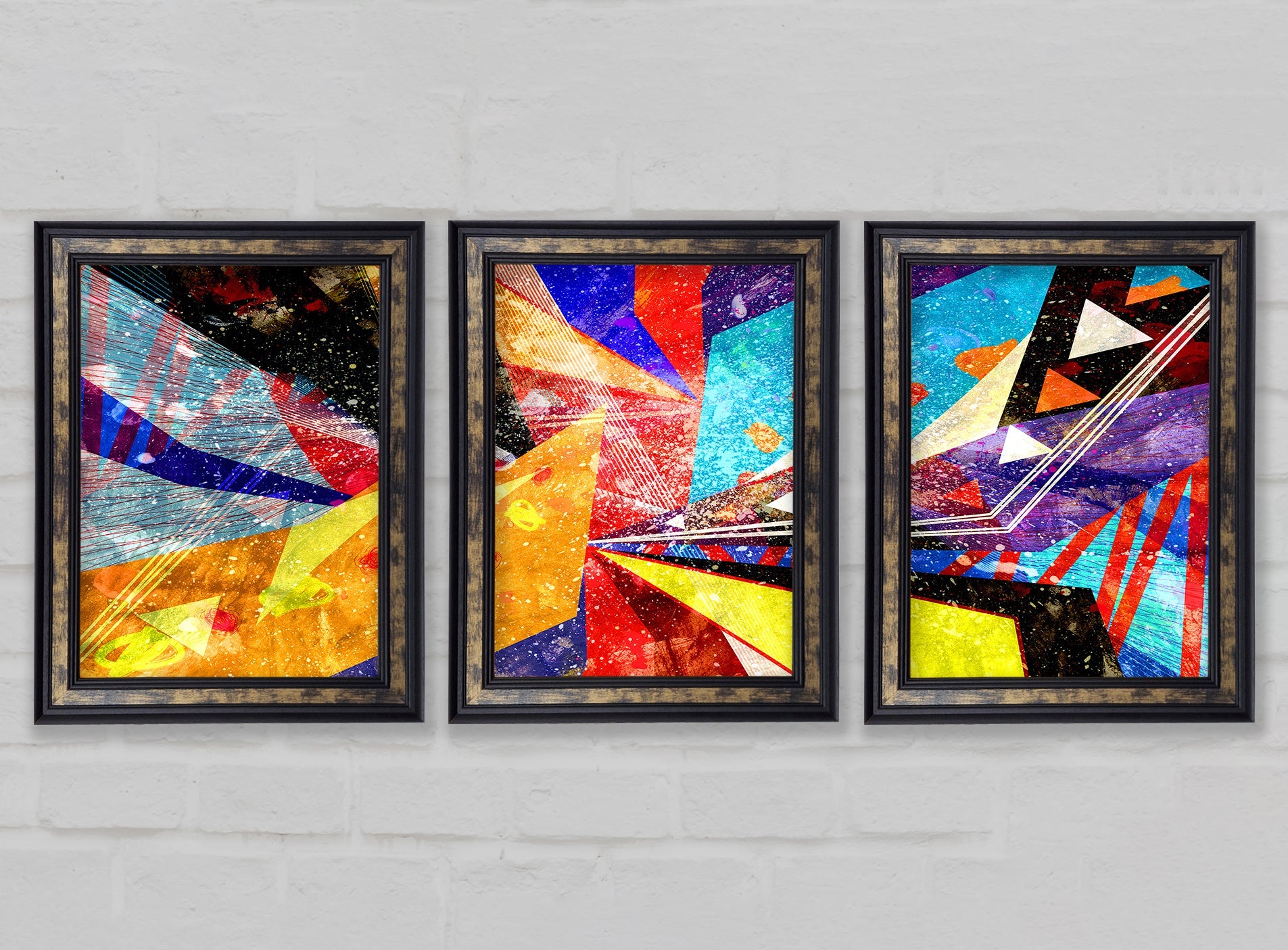 Triangle of Life Pattern Gallery Wall Art