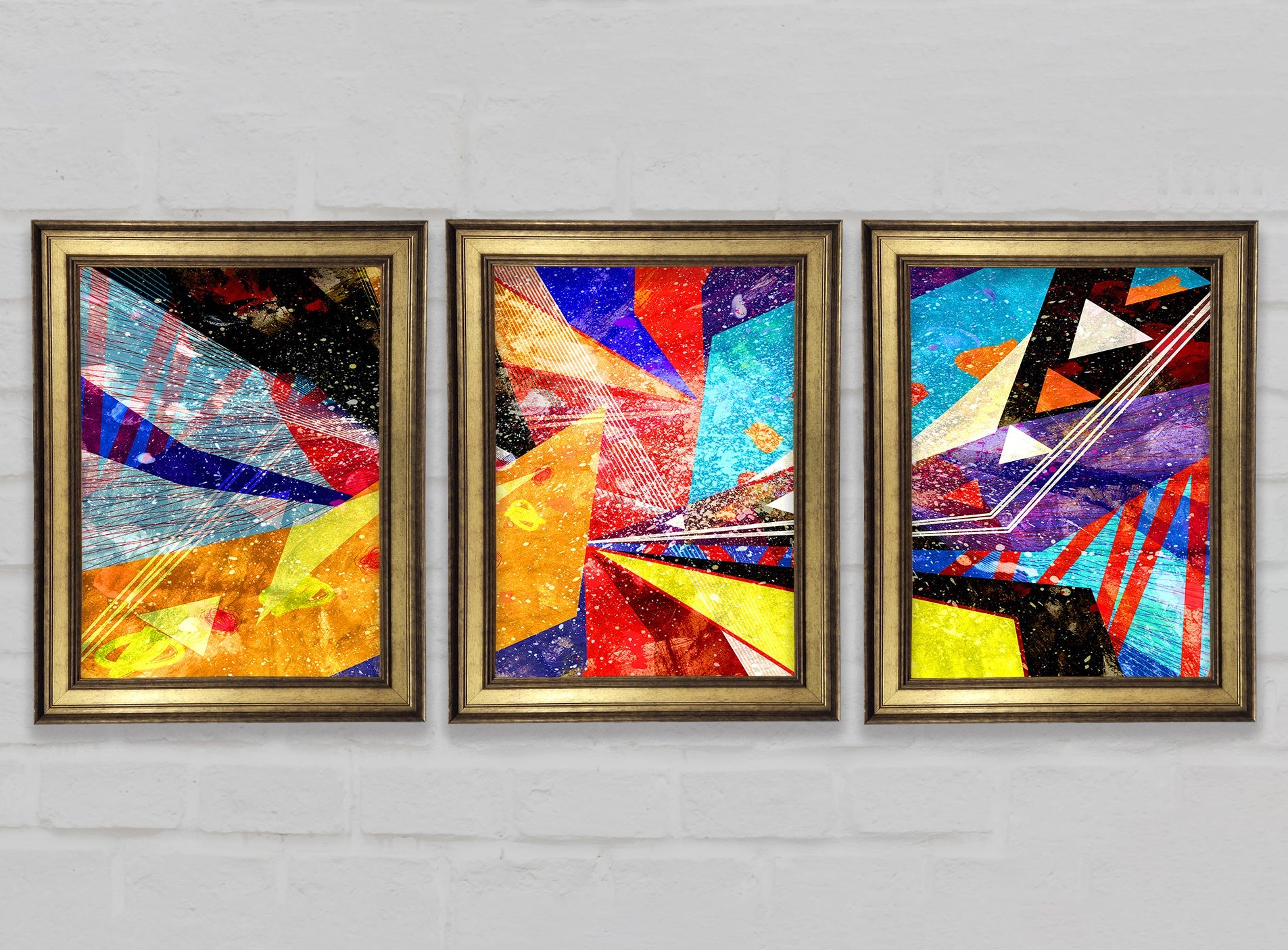 Triangle of Life Pattern Gallery Wall Art