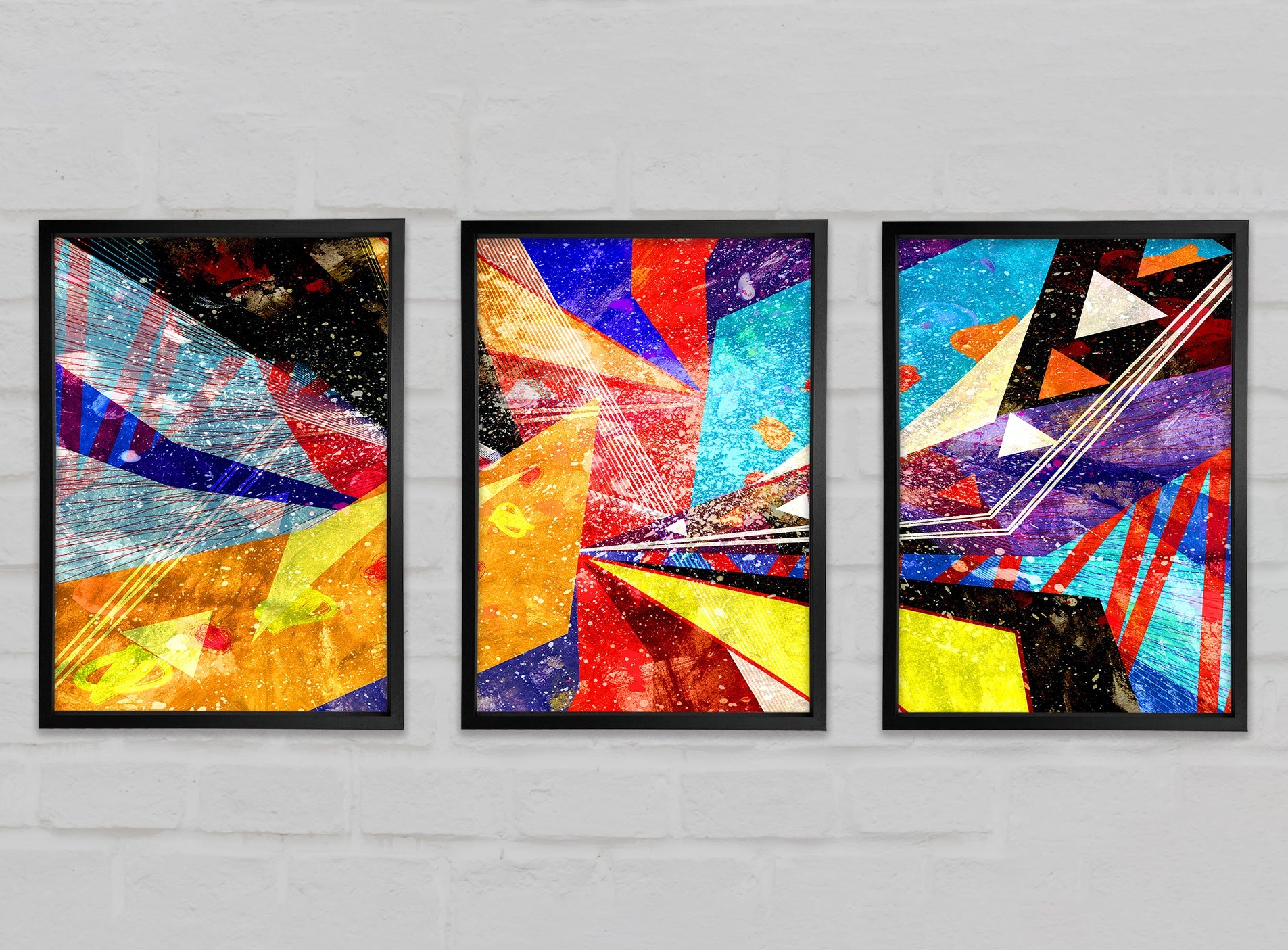 Triangle of Life Pattern Gallery Wall Art