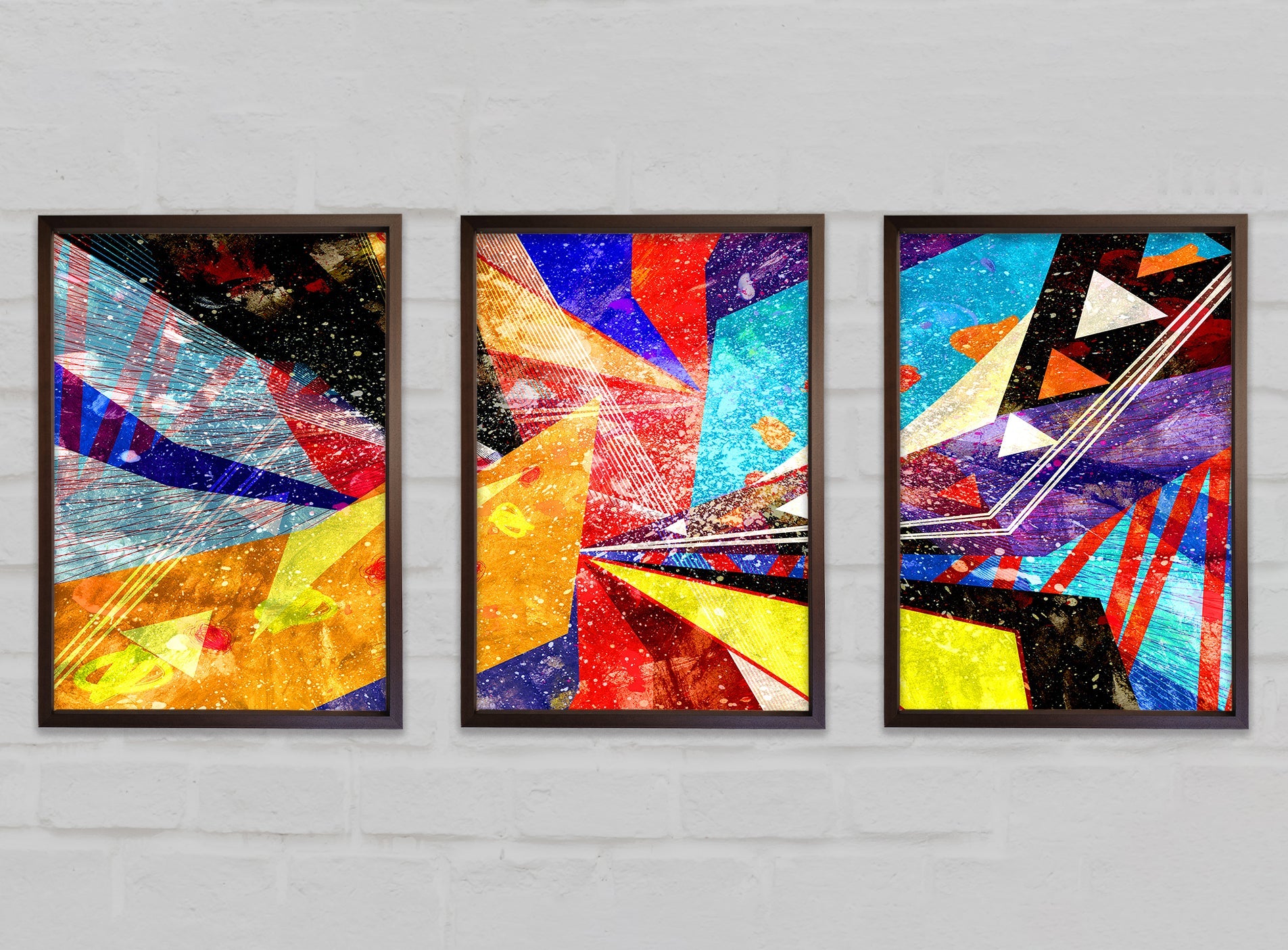 Triangle of Life Pattern Gallery Wall Art