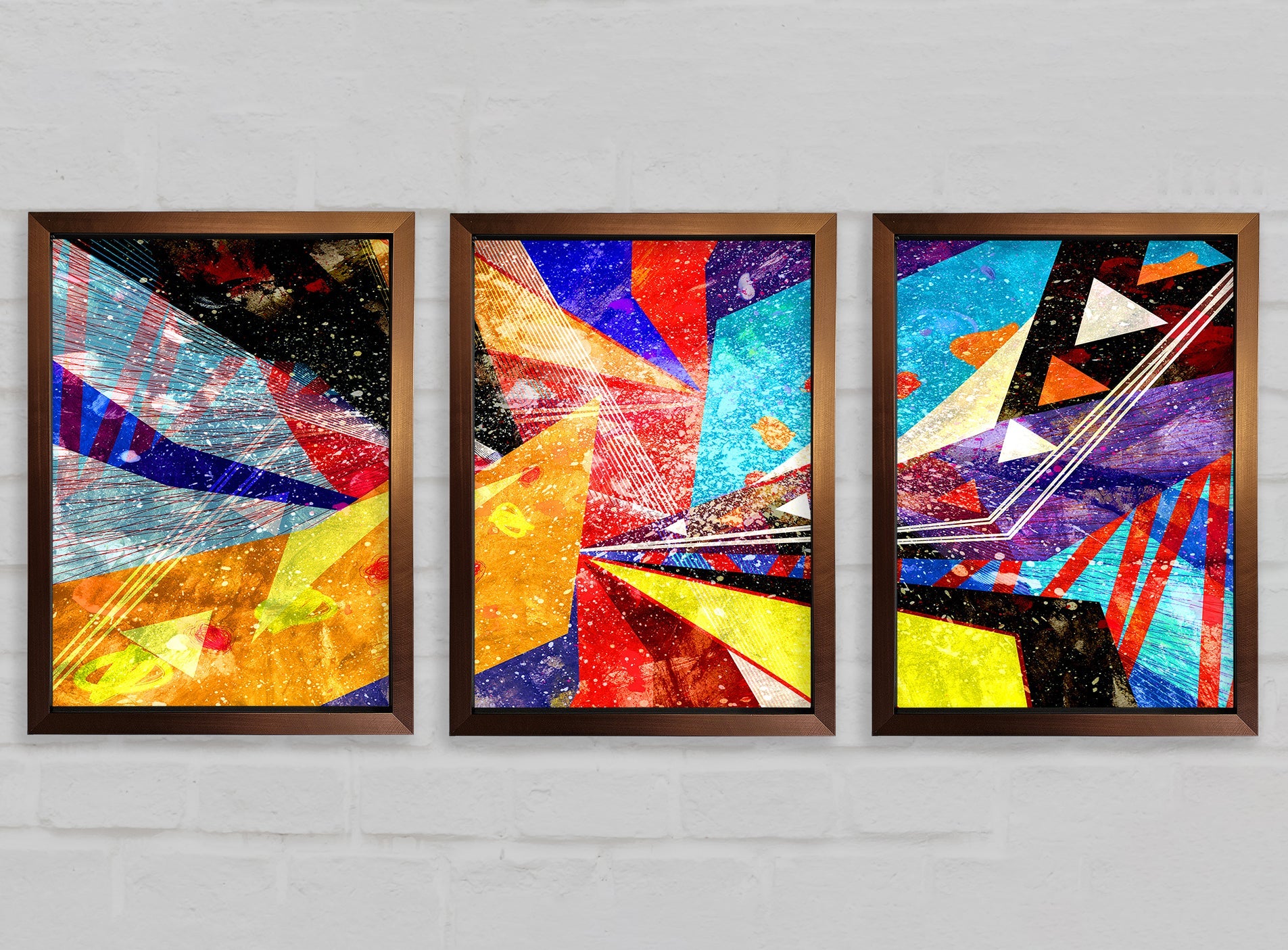 Triangle of Life Pattern Gallery Wall Art