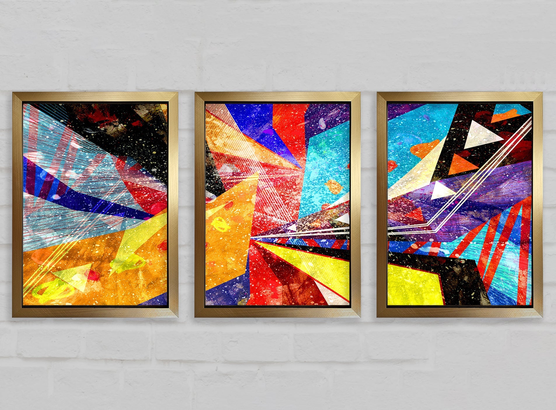 Triangle of Life Pattern Gallery Wall Art