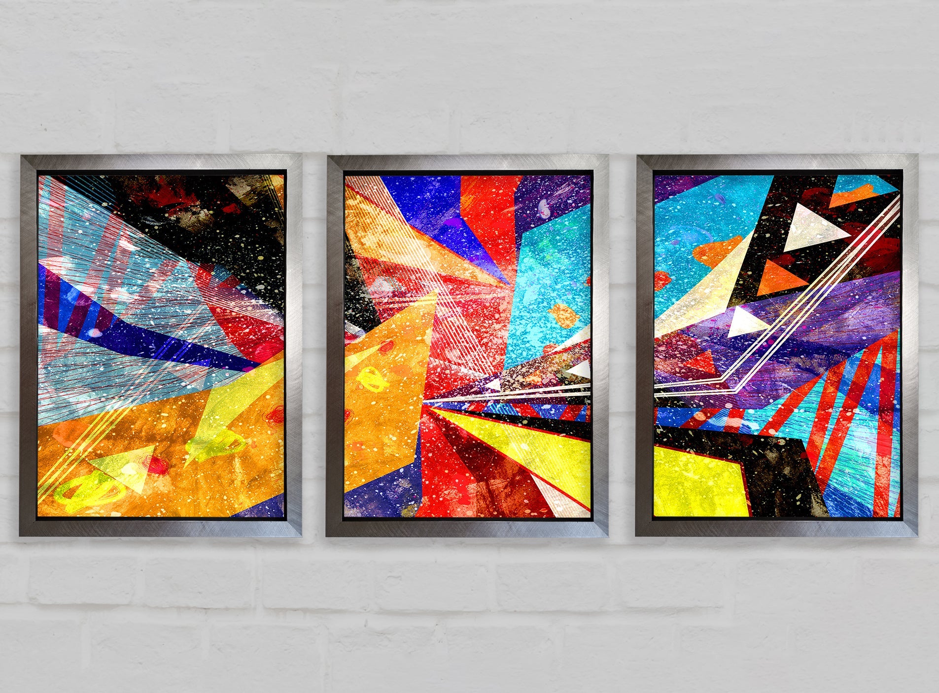 Triangle of Life Pattern Gallery Wall Art