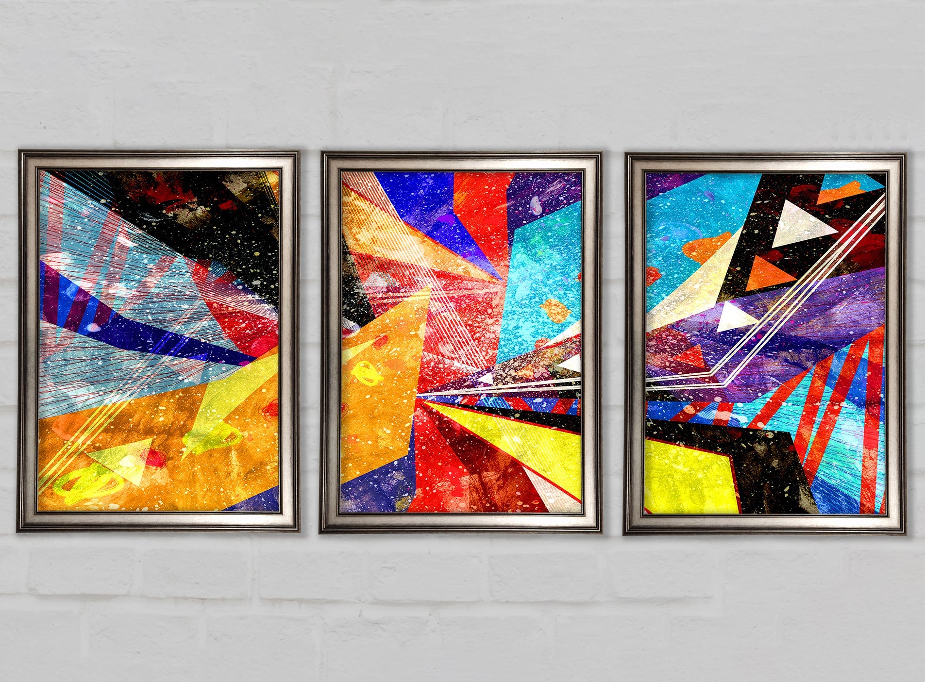 Triangle of Life Pattern Gallery Wall Art