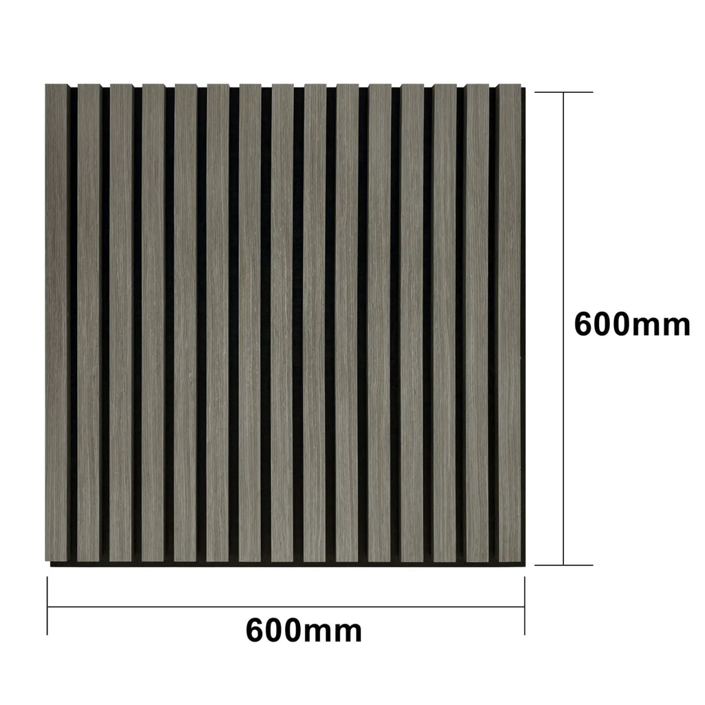 Grey Oak Acoustic Wall Panels Pack of 4