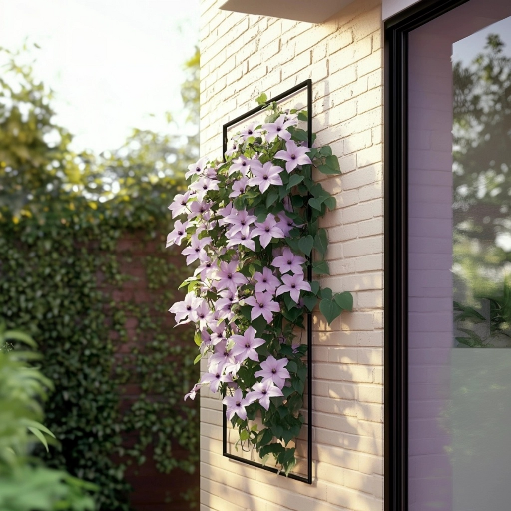 Leather flower - 2 pieces - Clematis 'Hagley Hybrid' - Height 100-120cm - ⌀17cm