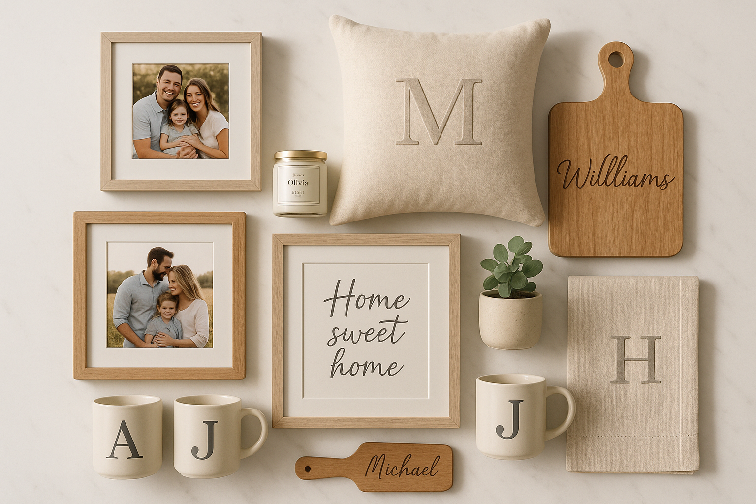 personalised gifts and home decor